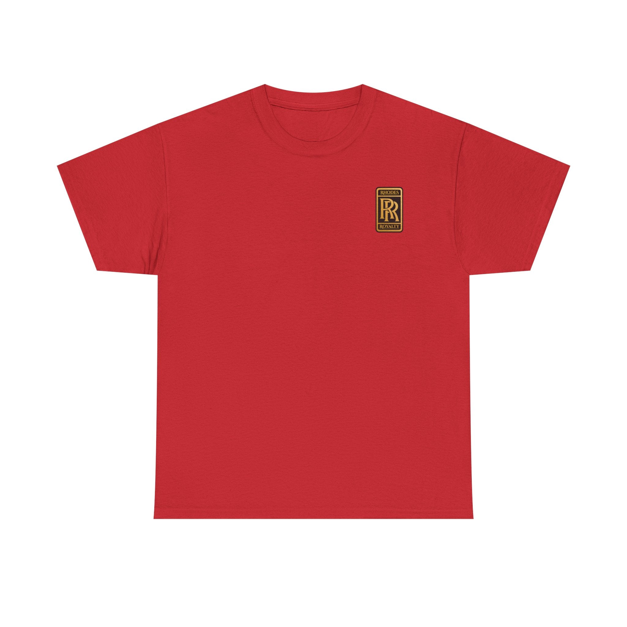 Rhodes Royalty Family Crest- Luxury Monogram T-Shirt — Small Chest Patch "RR"