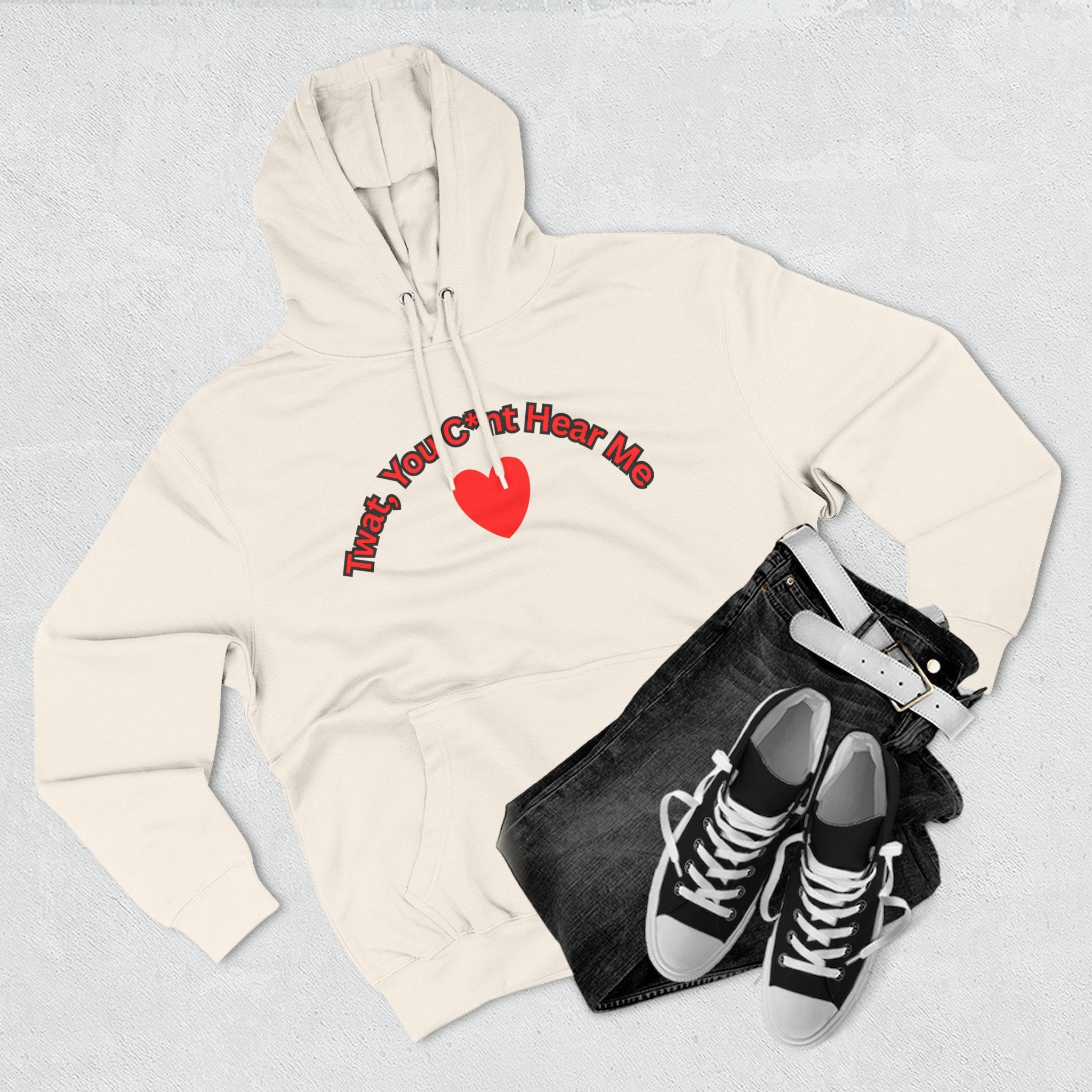 You Cunt Hear Me Three-Panel Fleece Hoodie