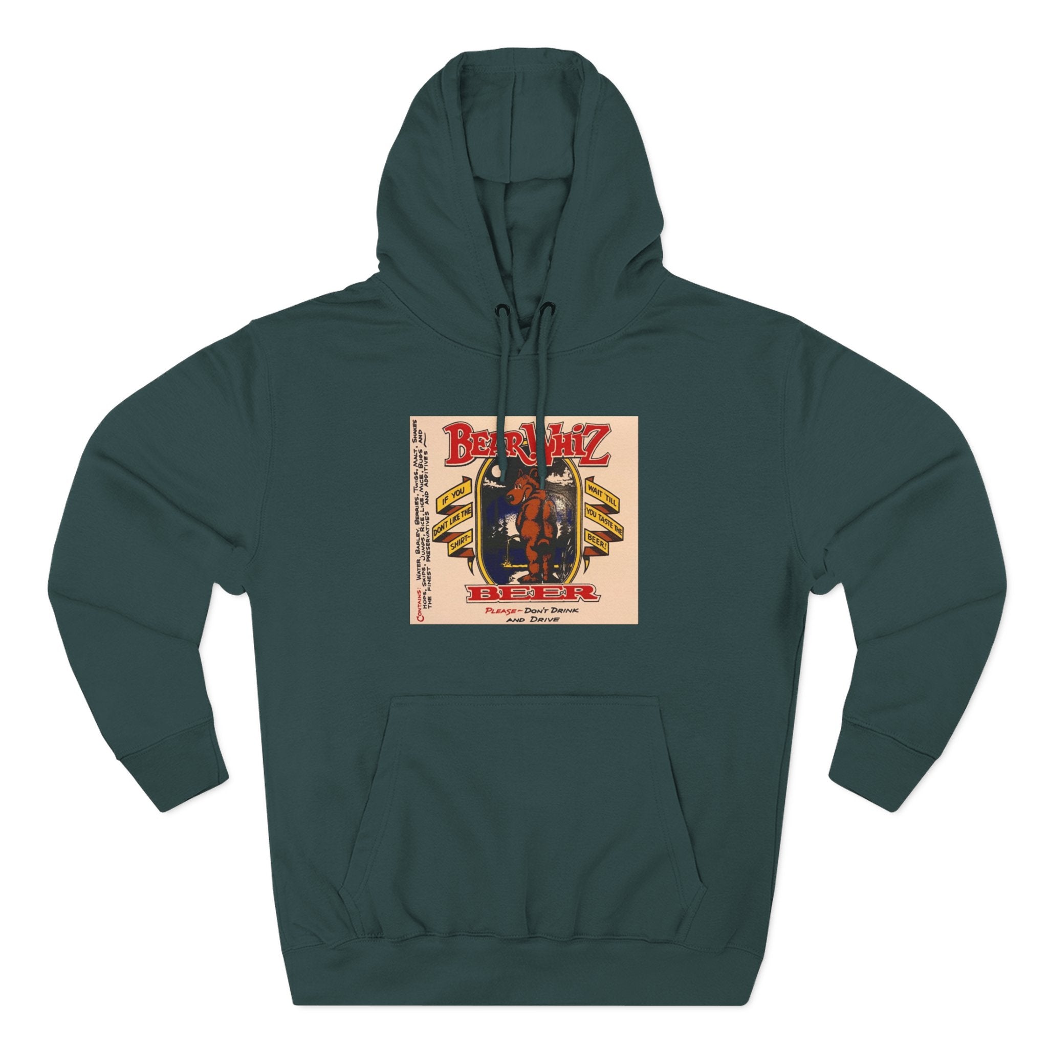 Bear Whiz Beer Original Brew Hoodie - "Bluegrass Revival" Music Poster Design