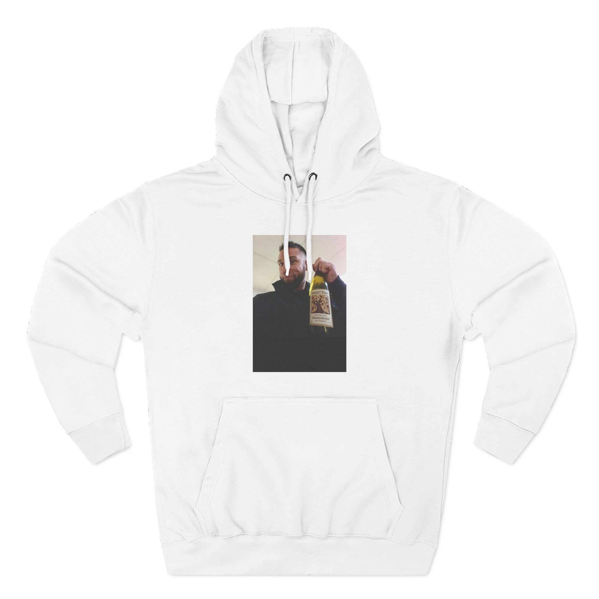 Shaun Says!      Three-Panel Fleece Hoodie – Vintage Photo Collage Printed Hoodie
