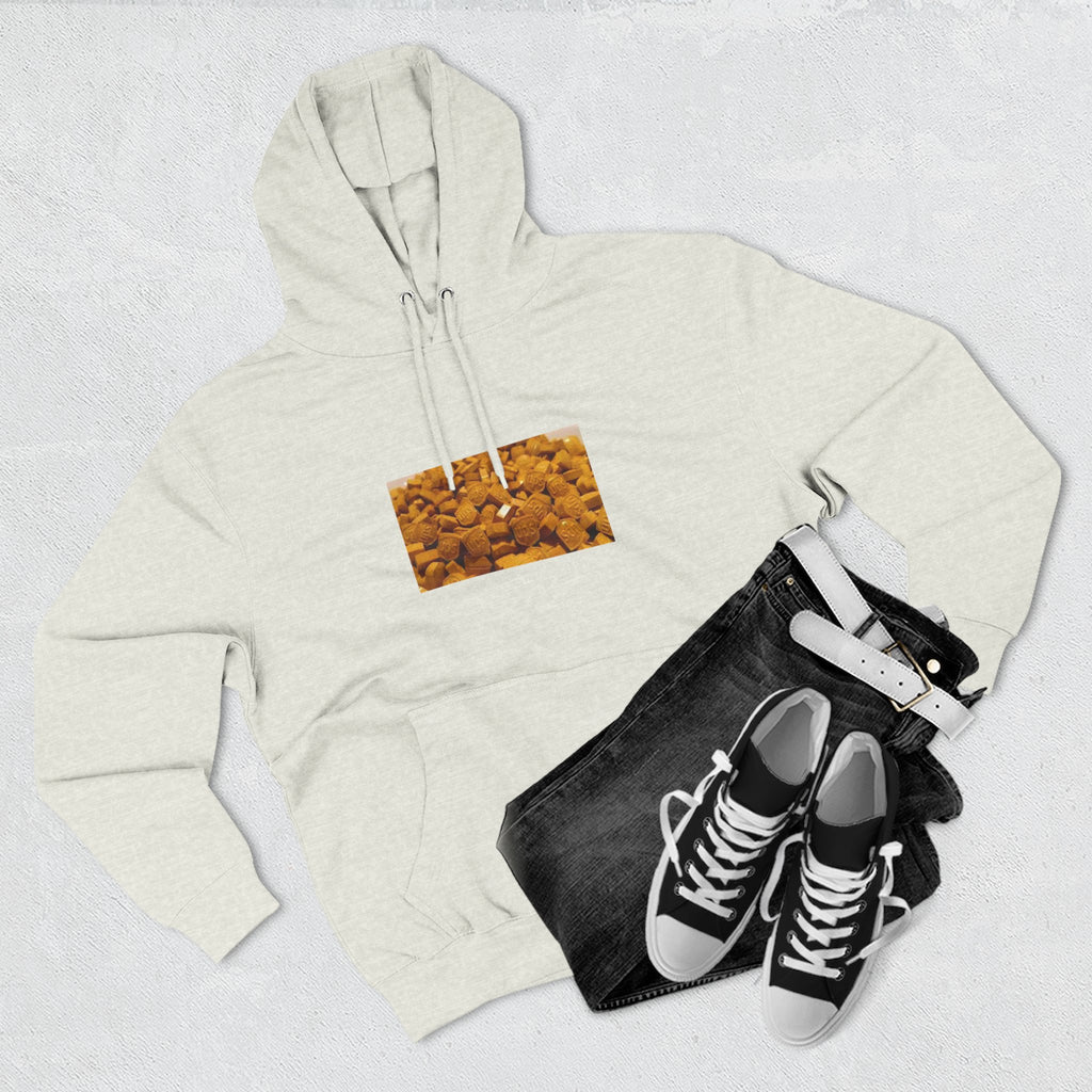 UPS Delivery Hoodie — Golden Nugget Pattern Chest Print Fleece Hoodie