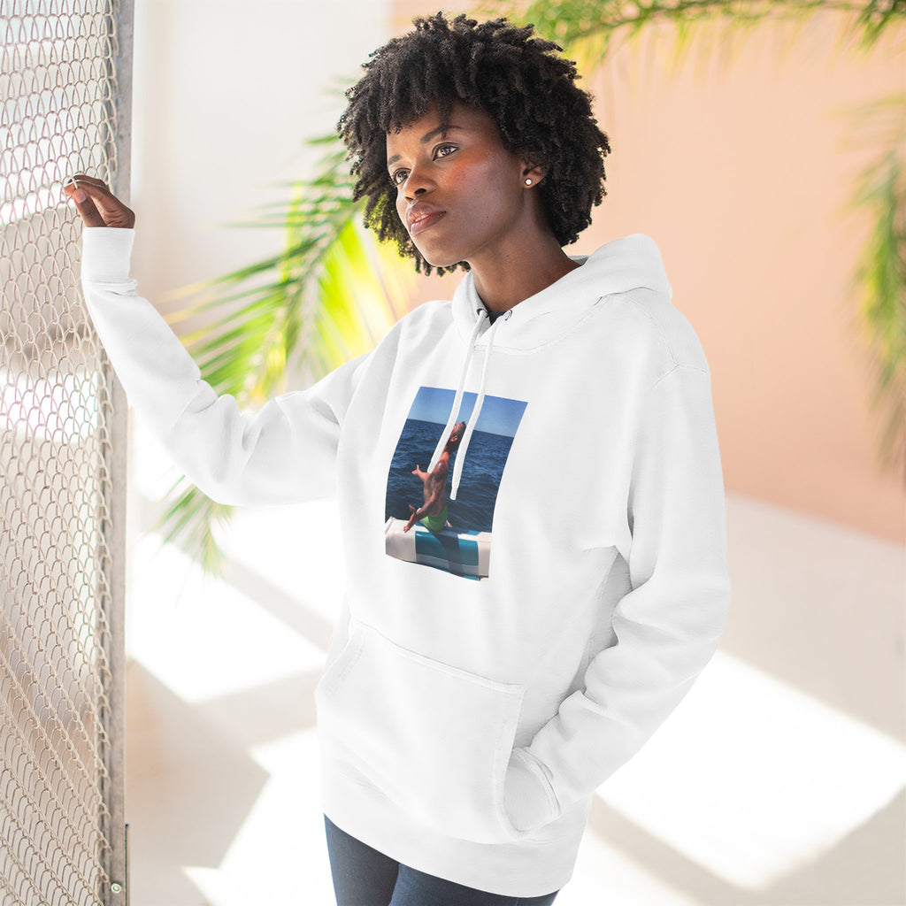 Fishy Out Of Water Hoodie — Ocean Boat Summer Vibes Fleece Pullover