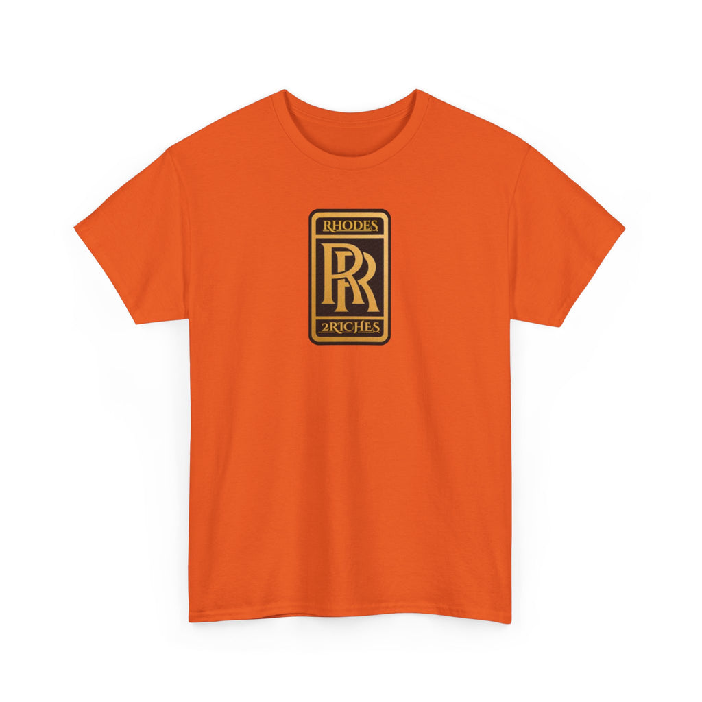 Rhodes 2 Riches Family Crest - Luxury Monogram Tee — 'RR' Rhodes & Riches Crest Cotton T-Shirt