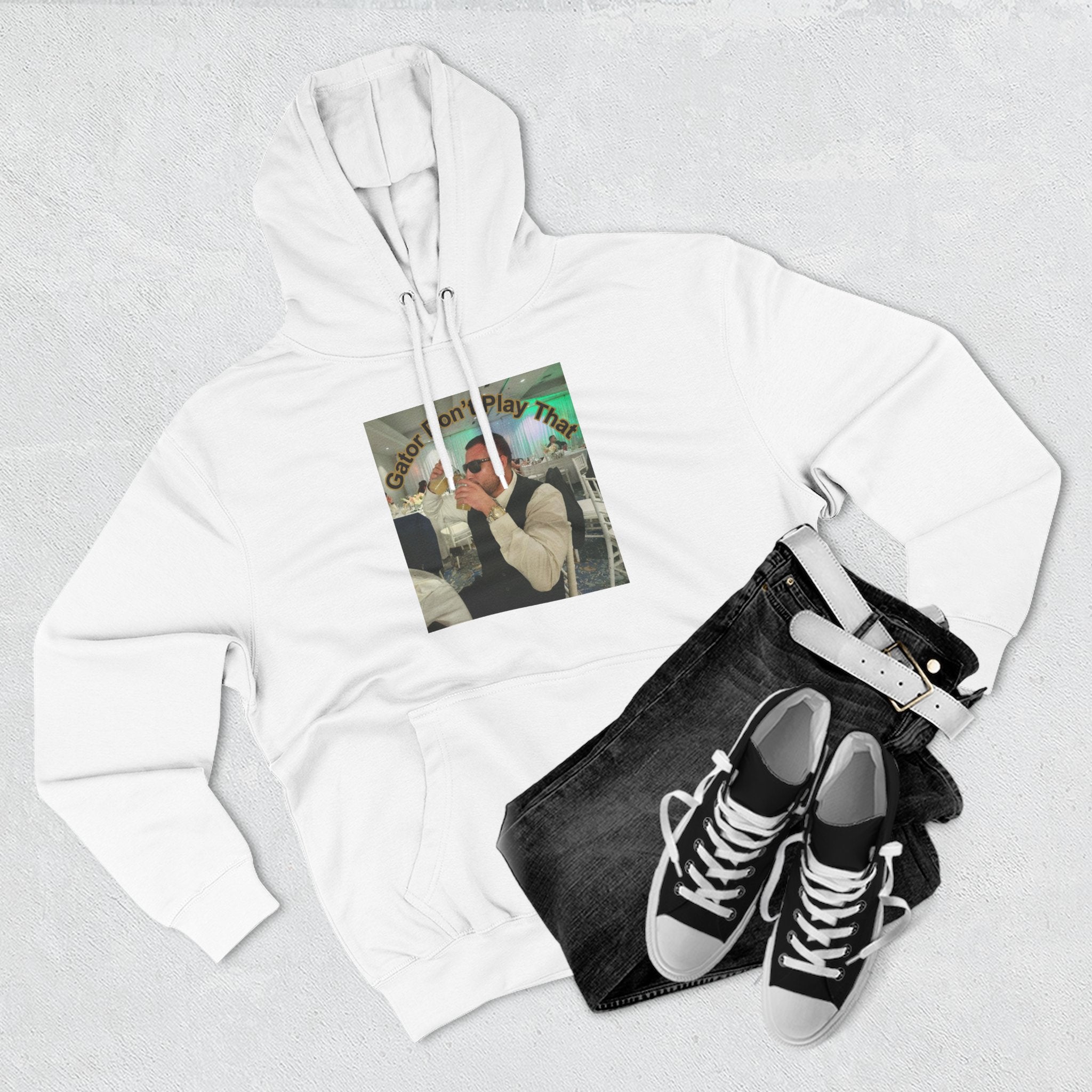 GATOR Don't Play That  Hoodie "The Kings Table" - Retro Hood Pullover