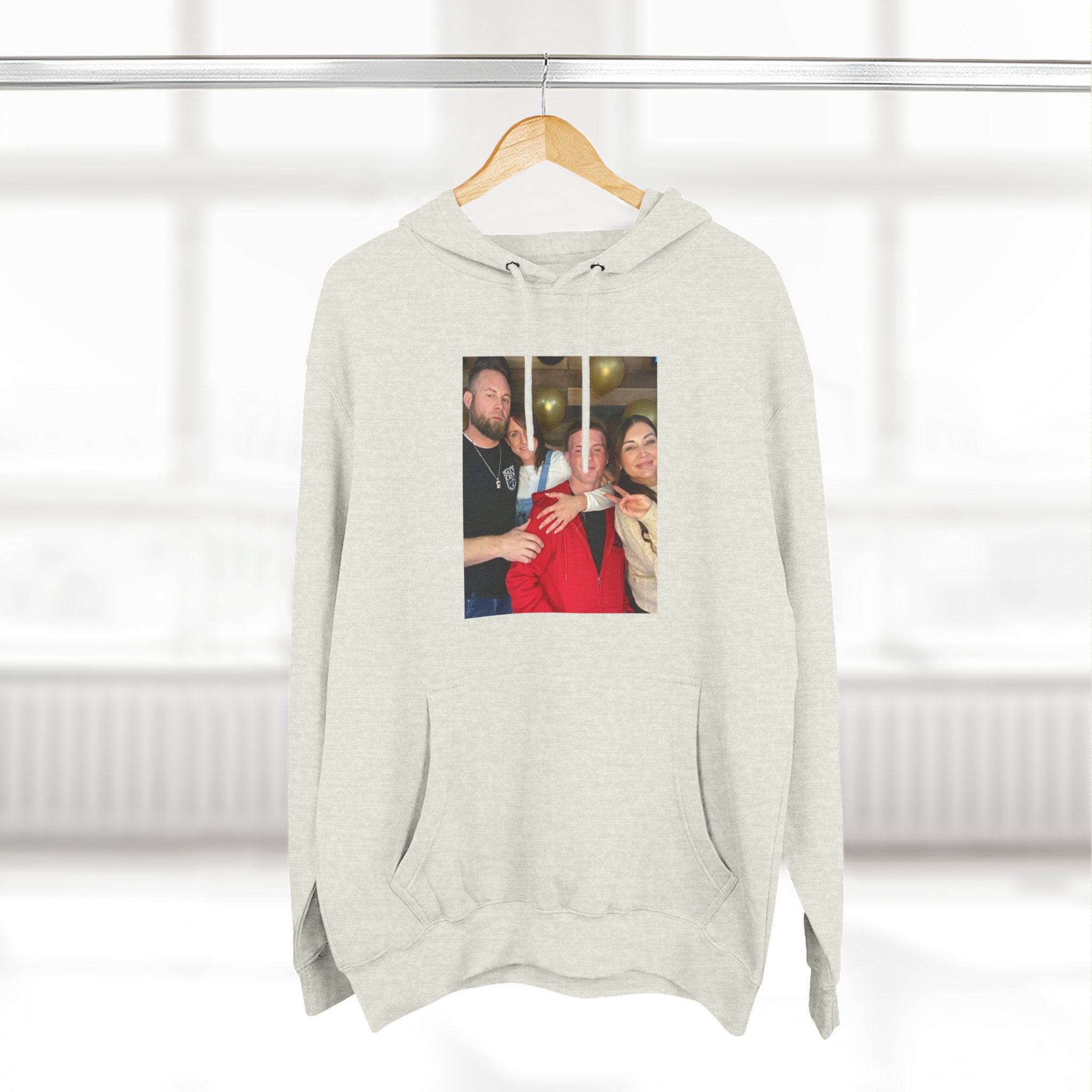 Family!!     Photo Collage Fleece Hoodie - Custom Group Portrait Pullover