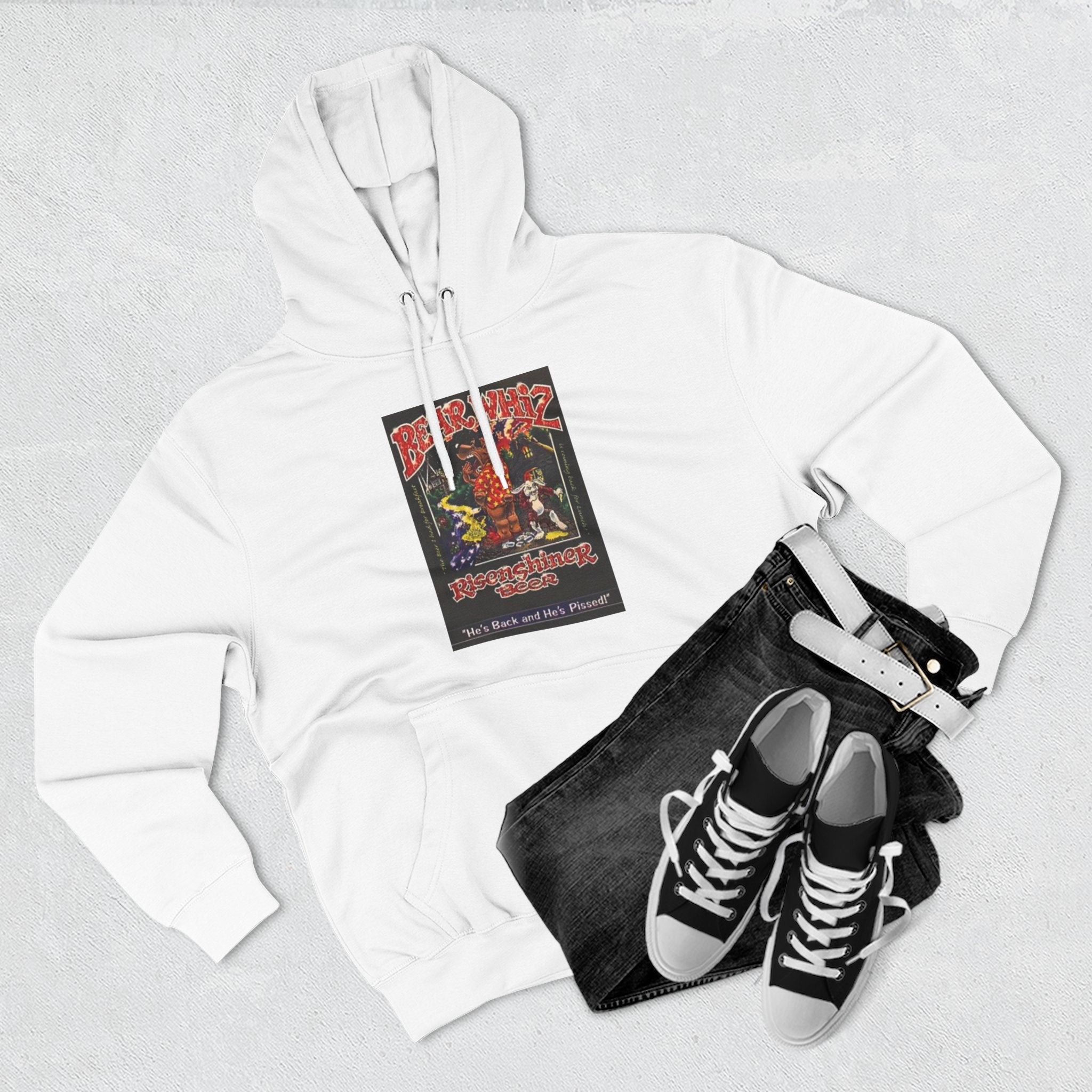 Bear Whiz Beer Rise and Shine Graphic Hoodie