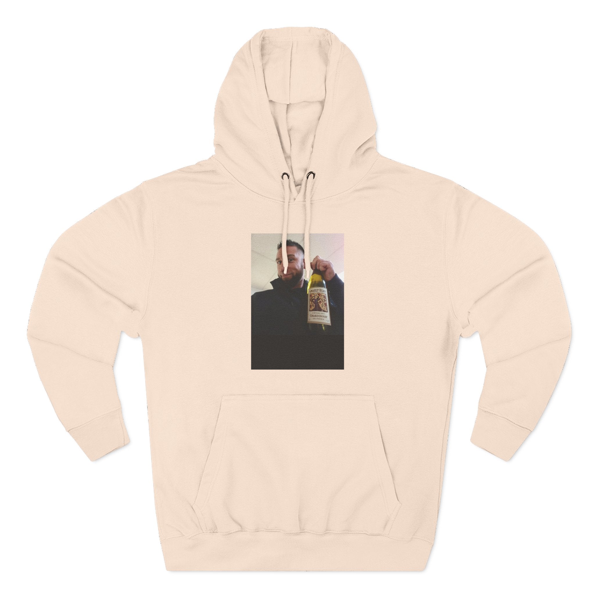 Shaun Says!      Three-Panel Fleece Hoodie – Vintage Photo Collage Printed Hoodie