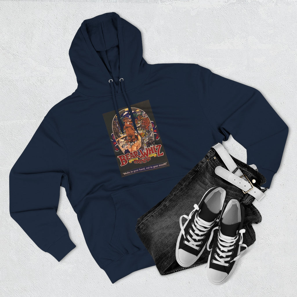 Bear Whiz Beer 3 Hoodie — 'Burning Jazz' Retro Concert Poster Fleece Hoodie