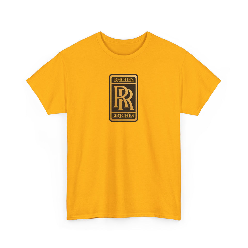 Rhodes 2 Riches Family Crest - Luxury Monogram Tee — 'RR' Rhodes & Riches Crest Cotton T-Shirt