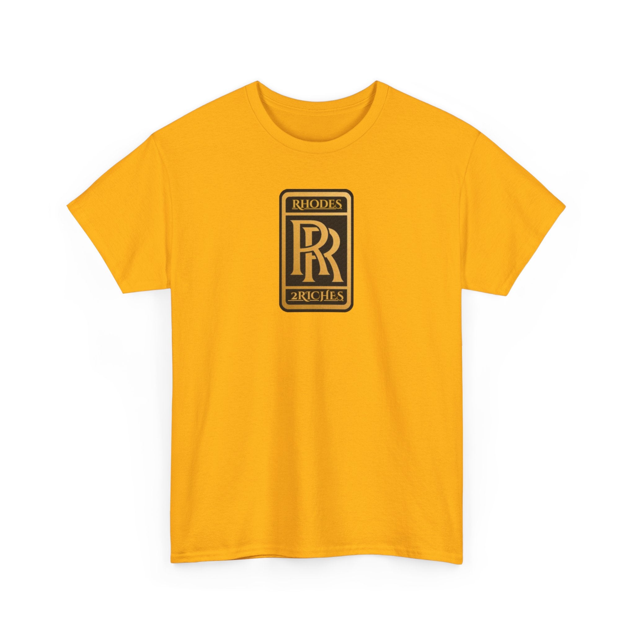 Rhodes 2 Riches Family Crest - Luxury Monogram Tee — 'RR' Rhodes & Riches Crest Cotton T-Shirt