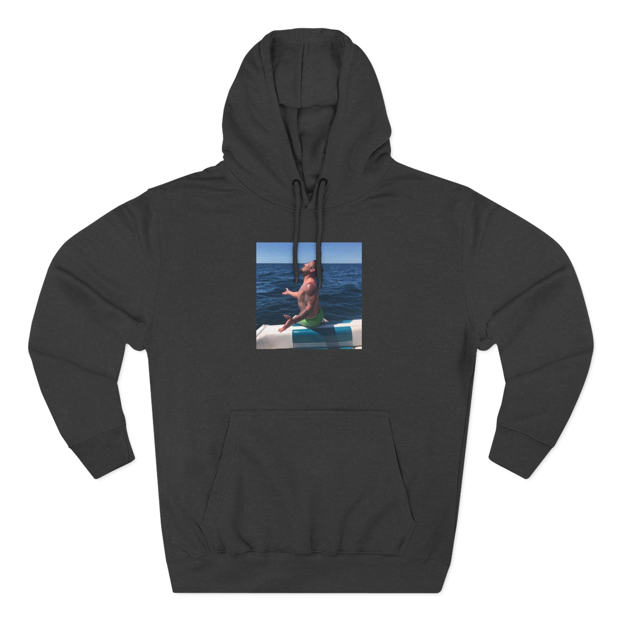 Fishy Out Of Water Hoodie — Ocean Boat Summer Vibes Fleece Pullover