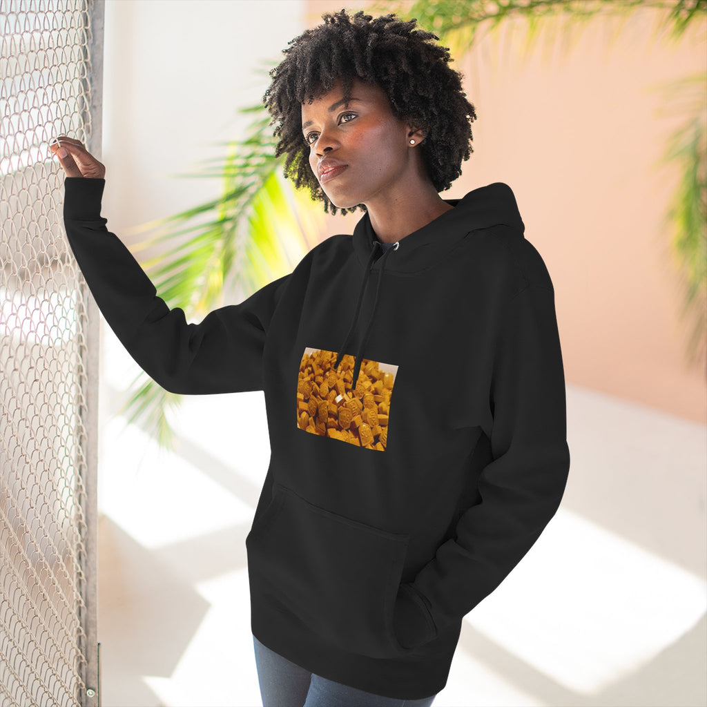 UPS Delivery Hoodie — Golden Nugget Pattern Chest Print Fleece Hoodie