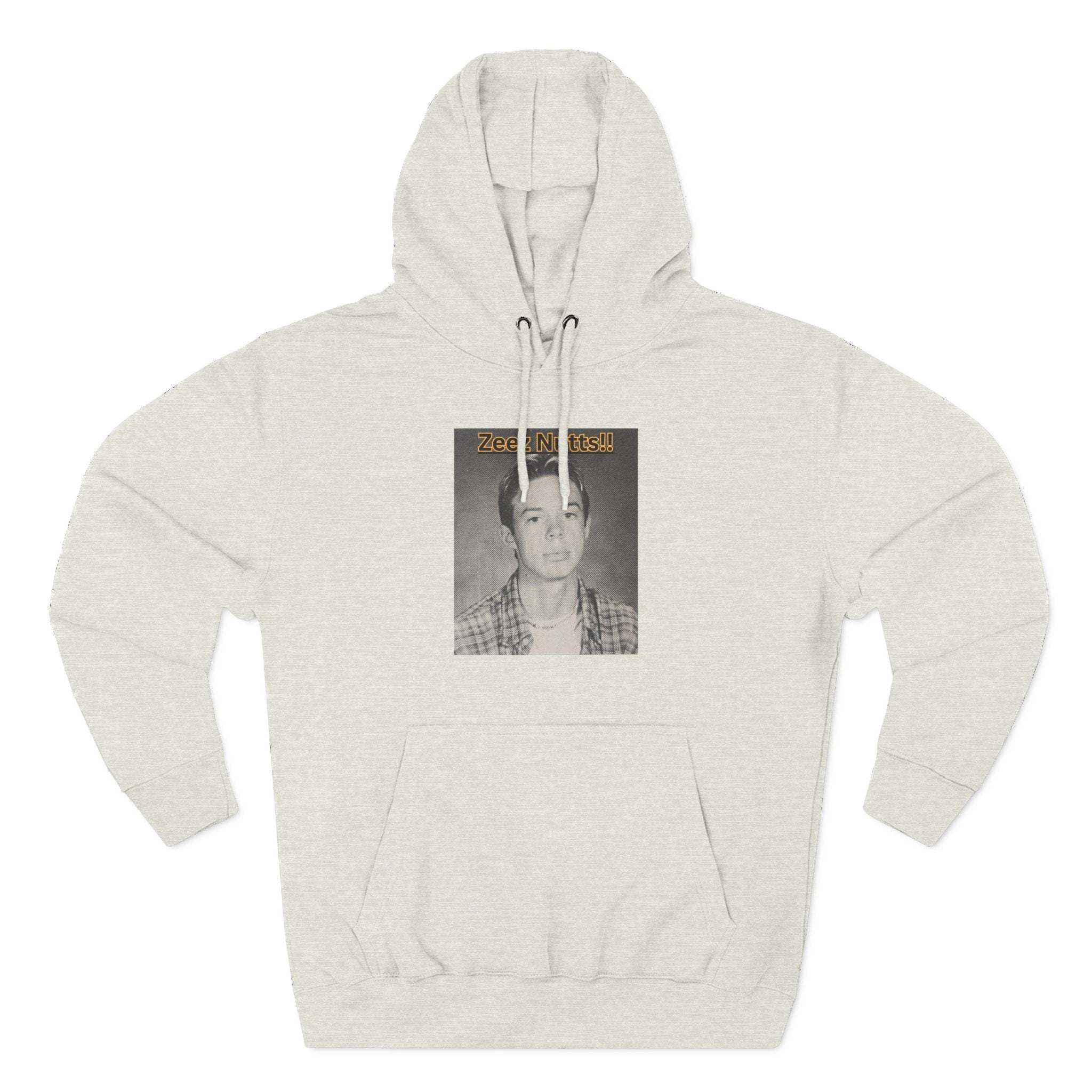 Zee'z Nutts!!   Vintage Portrait Hoodie — 'ZeeNutty' Photo Graphic Pullover