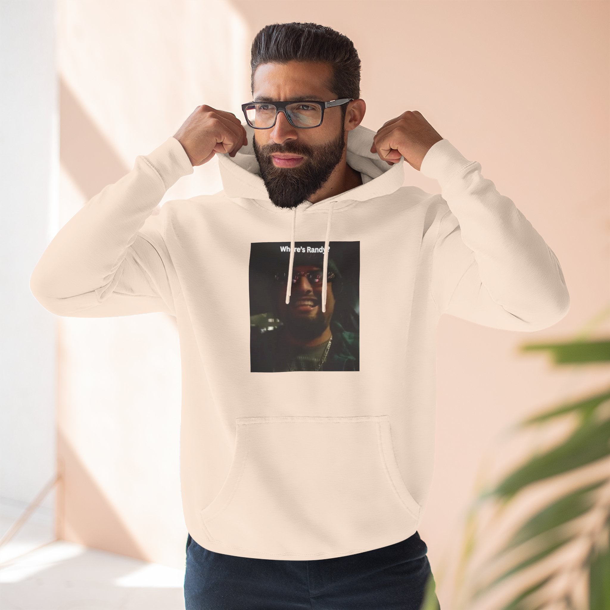 Wheres Randy Vintage Hoodie — Retro Mood Graphic Pullover