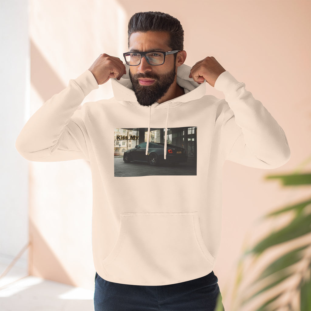 KISS MY license plate Photo Hoodie — Vintage Streetwear Pullover