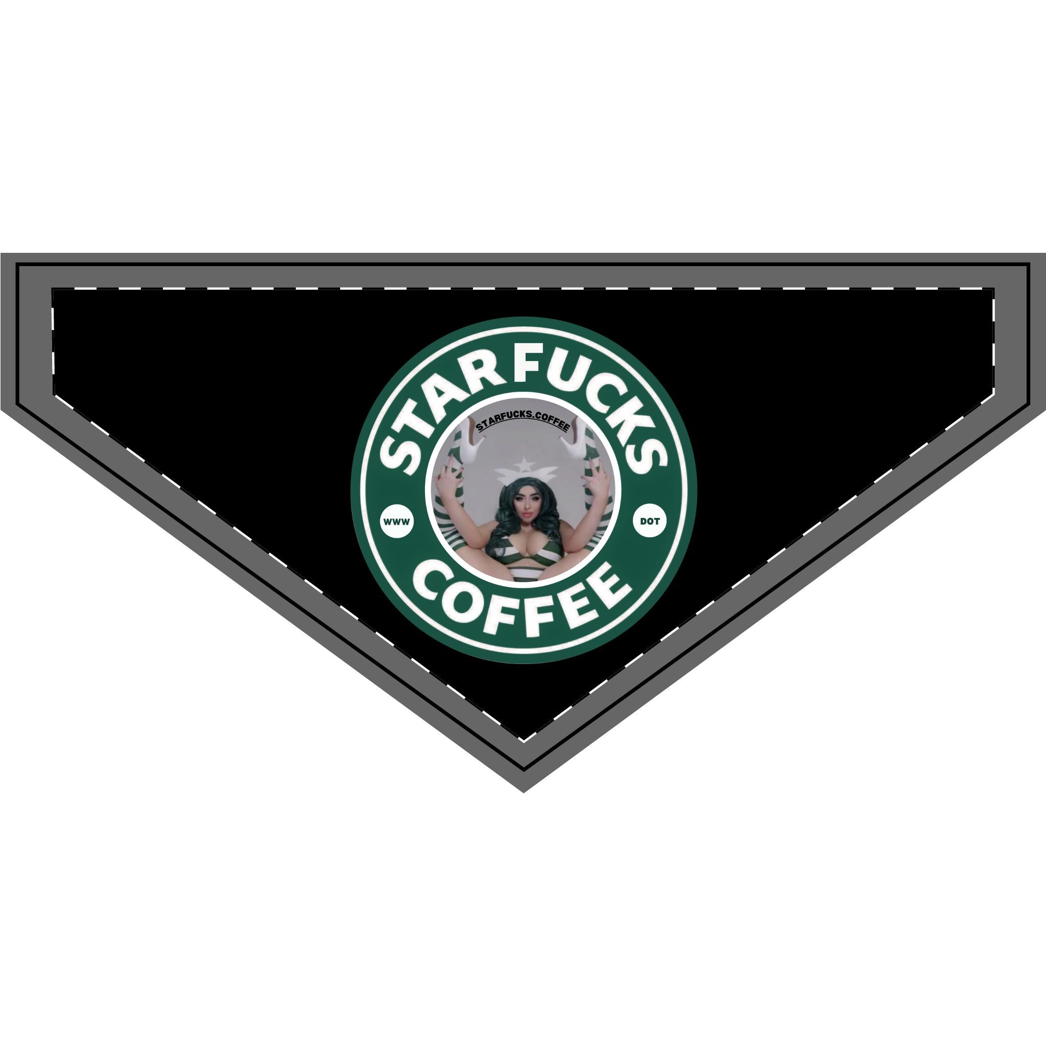 Clip-on Pet Bandana — Starfucks.Coffee Novelty Dog Bandana