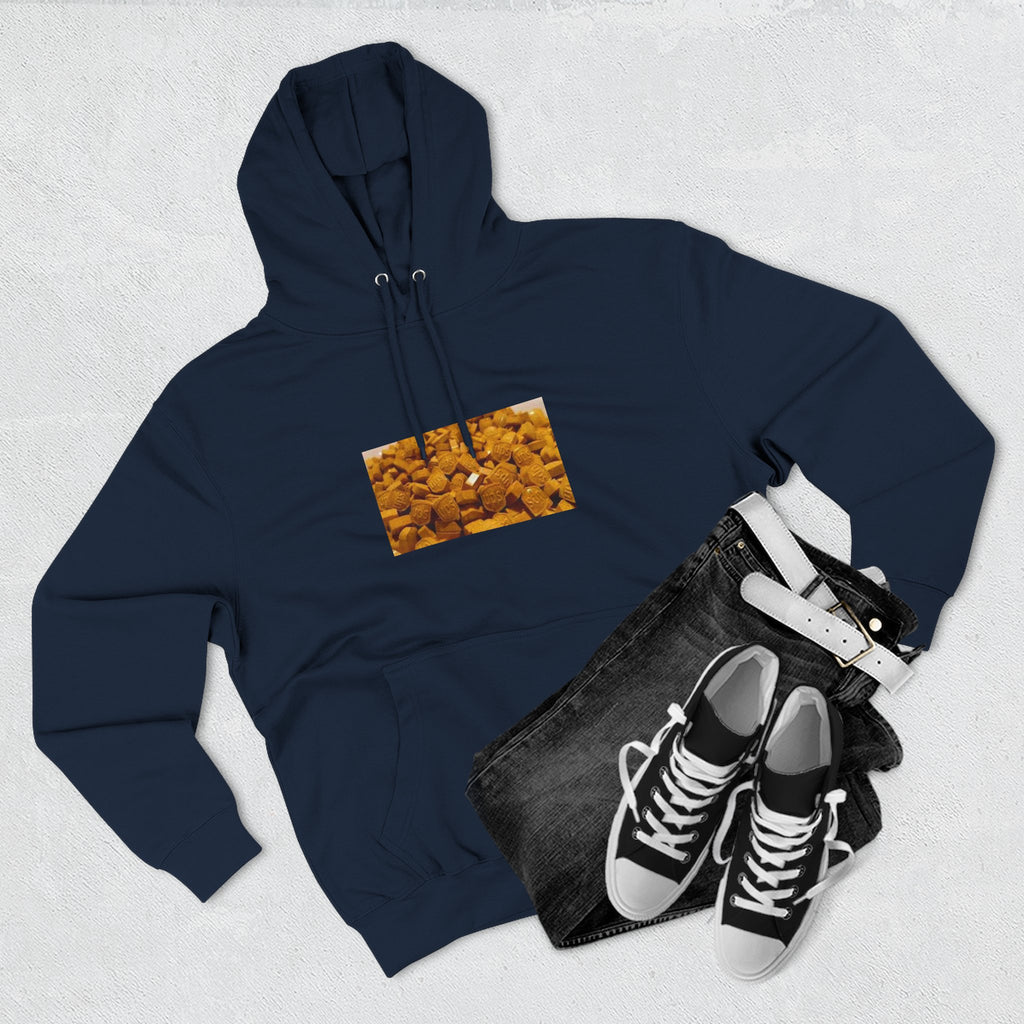 UPS Delivery Hoodie — Golden Nugget Pattern Chest Print Fleece Hoodie
