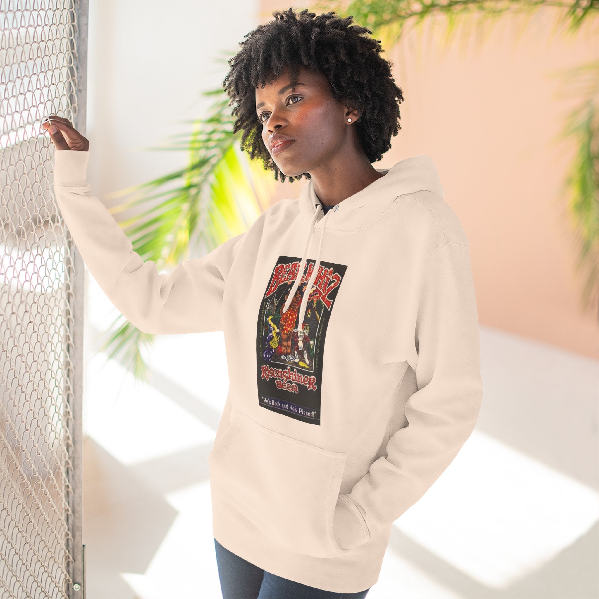 Bear Whiz Beer Rise and Shine Graphic Hoodie
