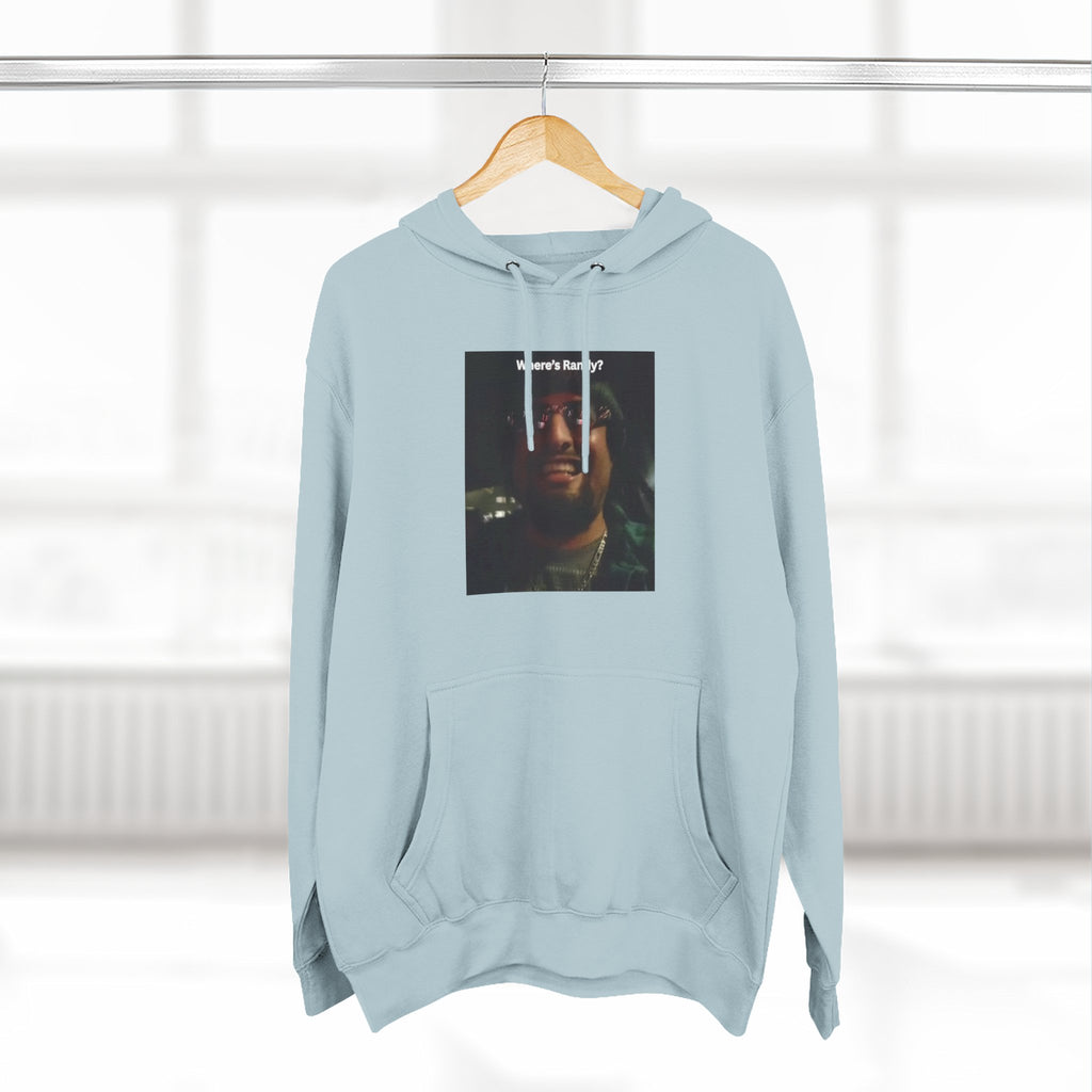 Wheres Randy Vintage Hoodie — Retro Mood Graphic Pullover
