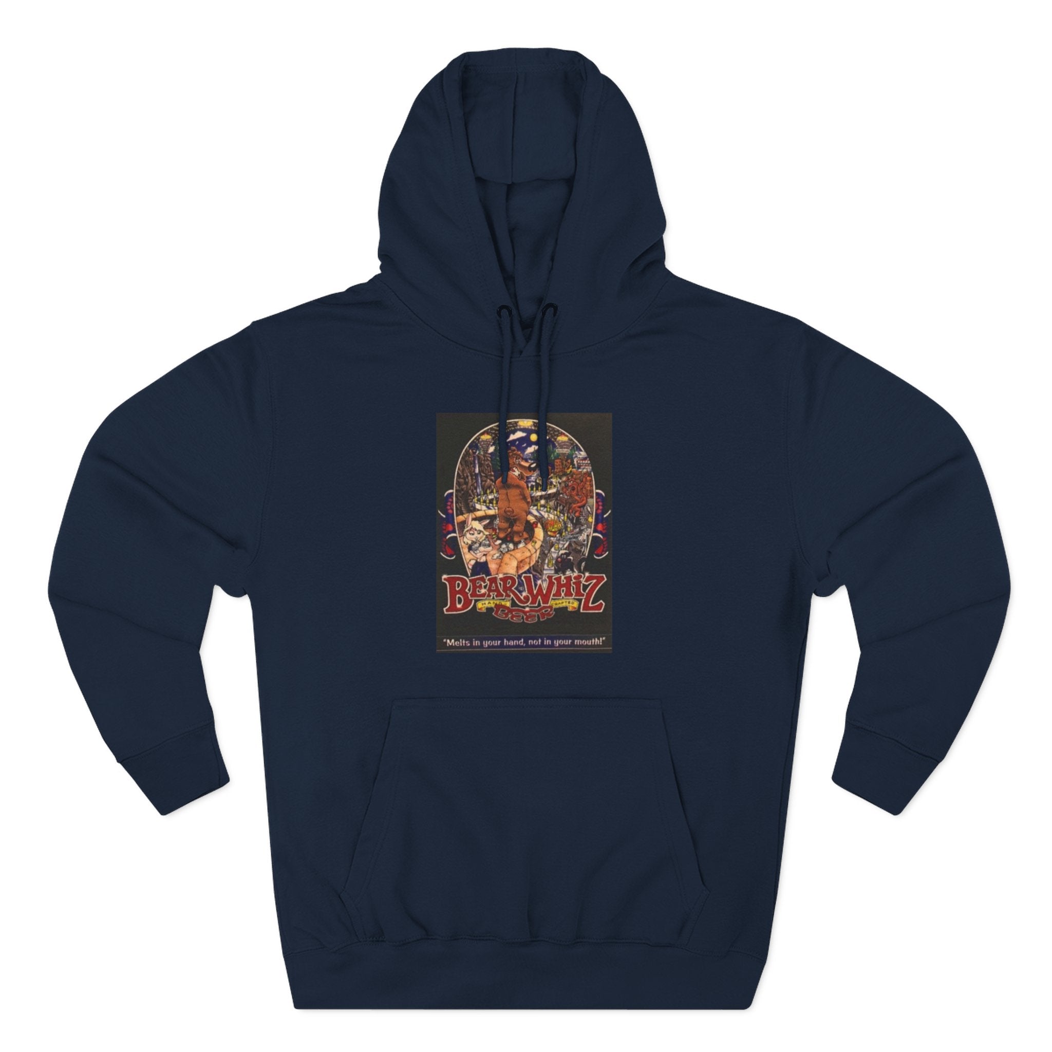 Bear Whiz Beer 3 Hoodie — 'Burning Jazz' Retro Concert Poster Fleece Hoodie