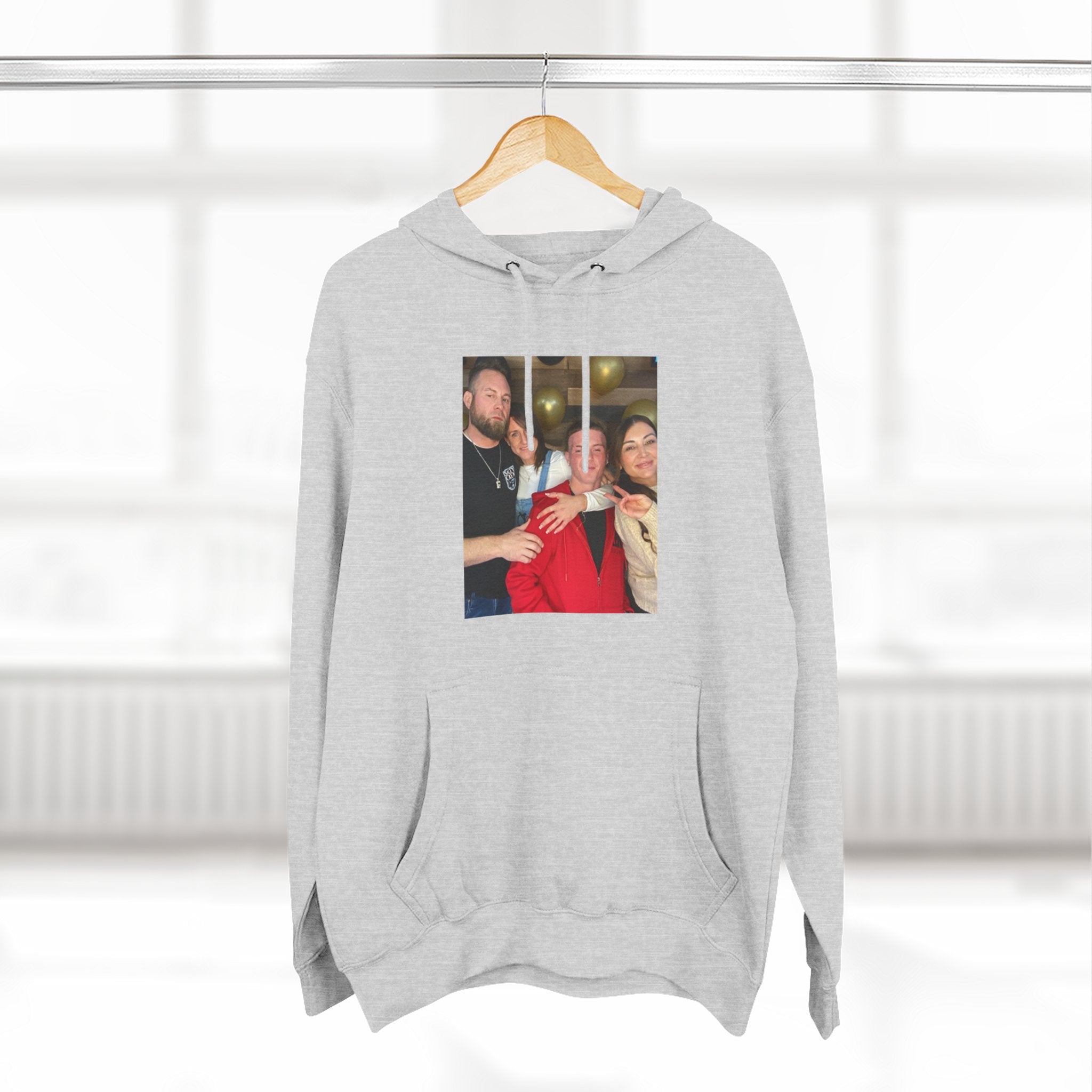 Family!!     Photo Collage Fleece Hoodie - Custom Group Portrait Pullover