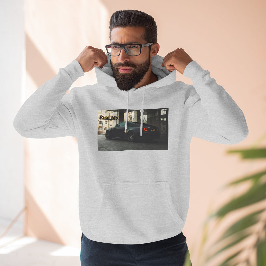 KISS MY license plate Photo Hoodie — Vintage Streetwear Pullover