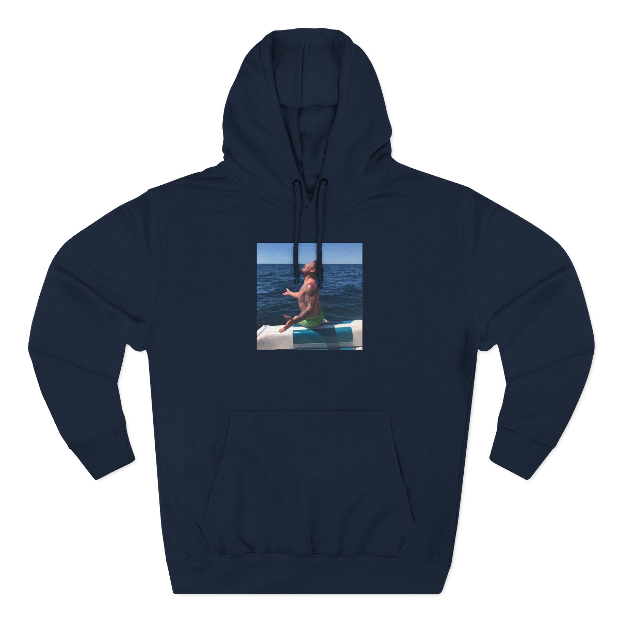 Fishy Out Of Water Hoodie — Ocean Boat Summer Vibes Fleece Pullover