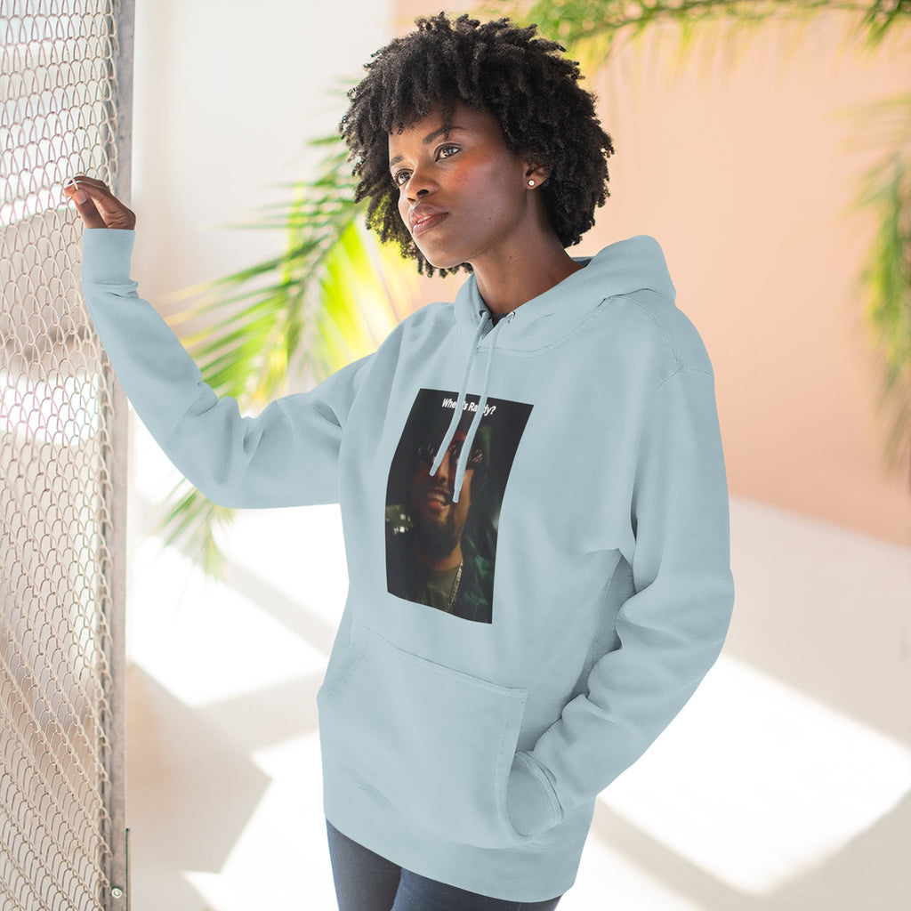 Wheres Randy Vintage Hoodie — Retro Mood Graphic Pullover