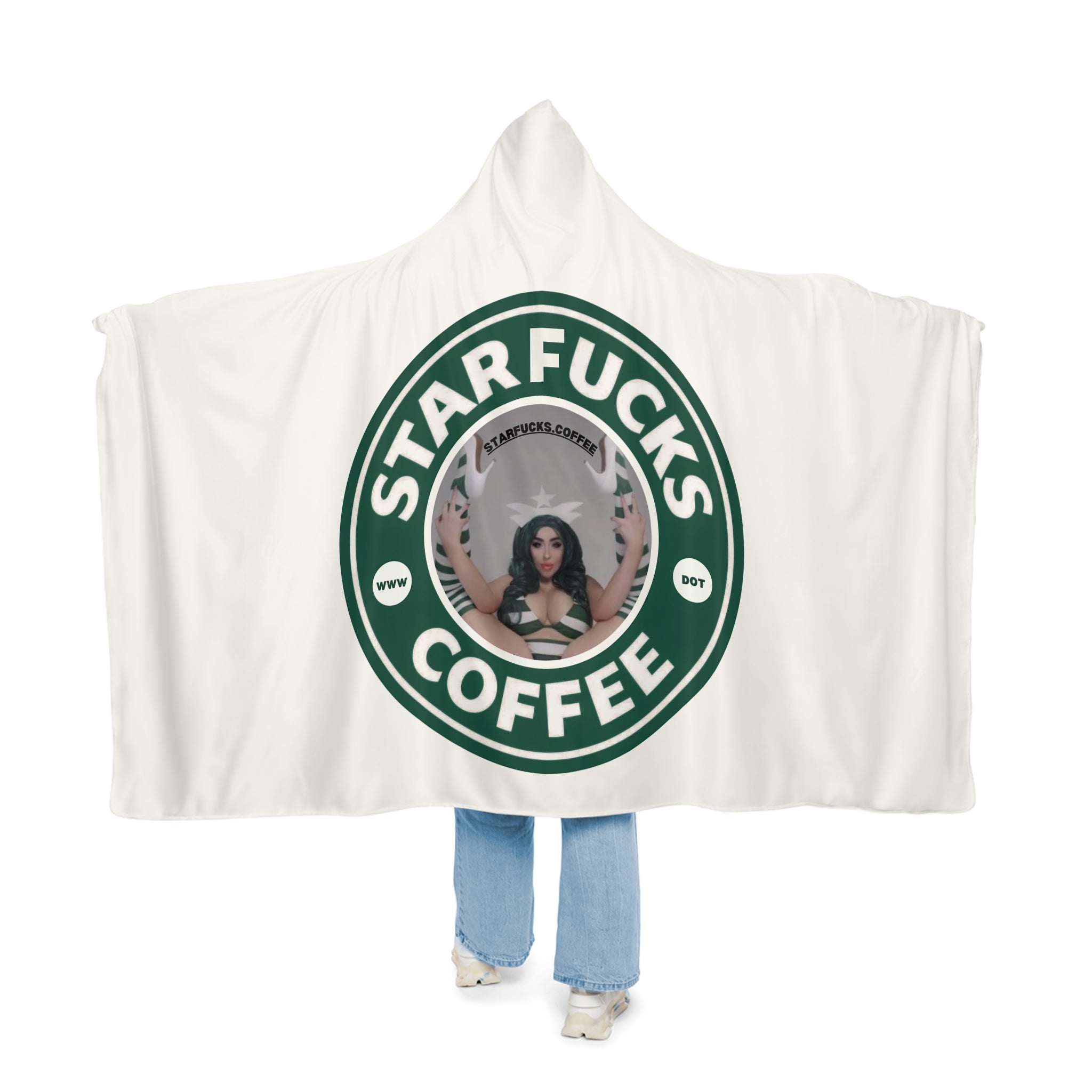 StarFucks.Coffee Snuggie Hooded Blanket