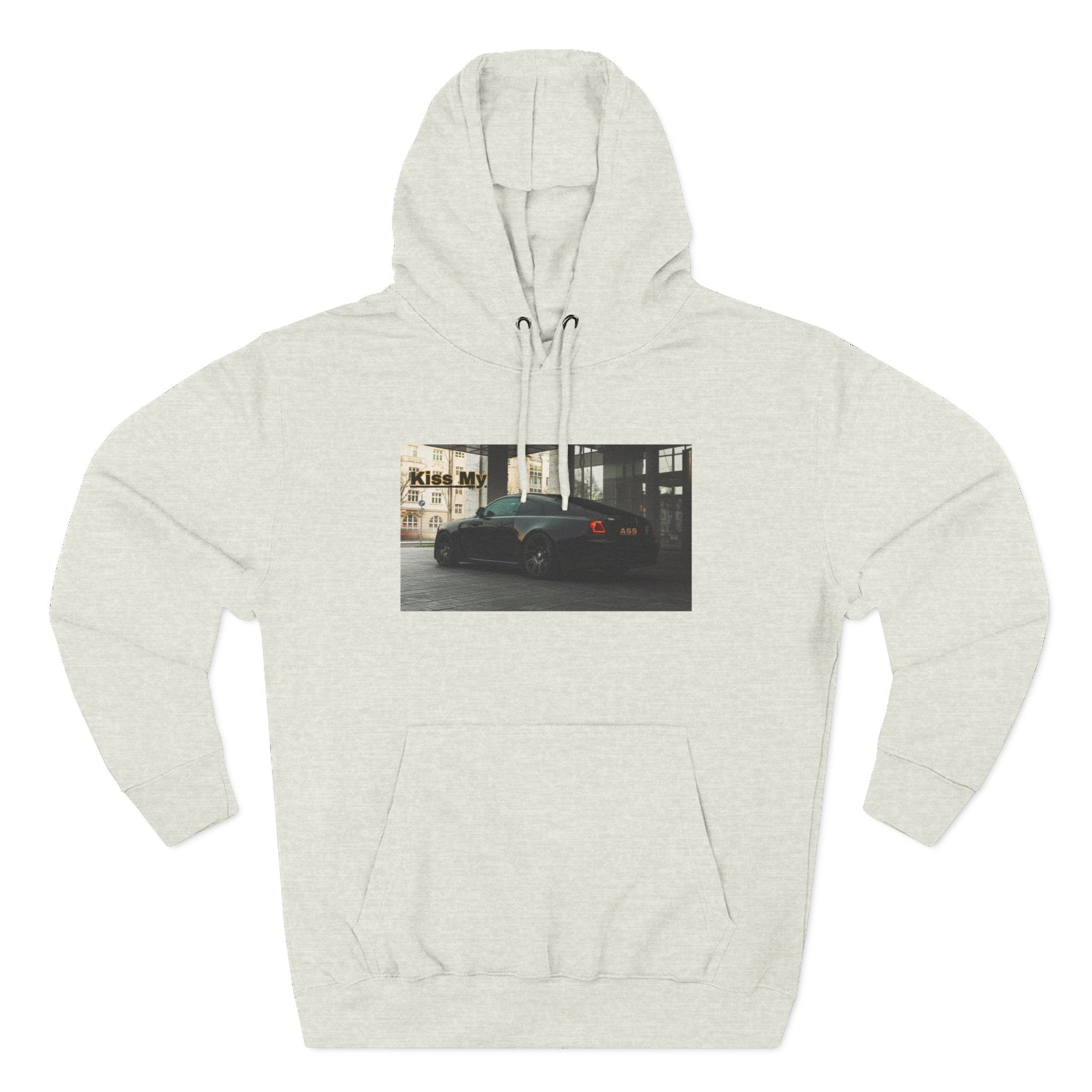 KISS MY license plate Photo Hoodie — Vintage Streetwear Pullover