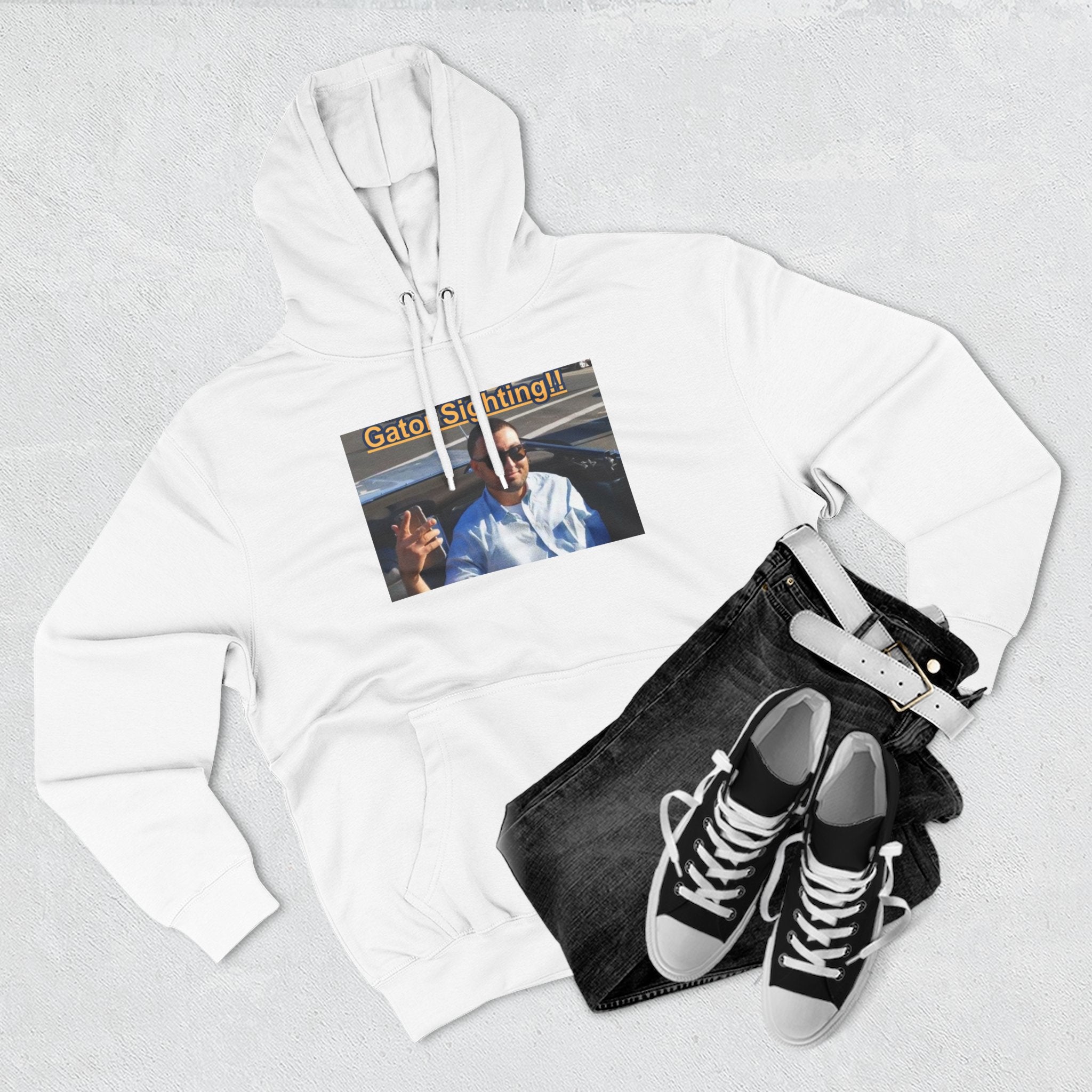 Gator Sighting Hoodie — Viral Meme Hood Pullover