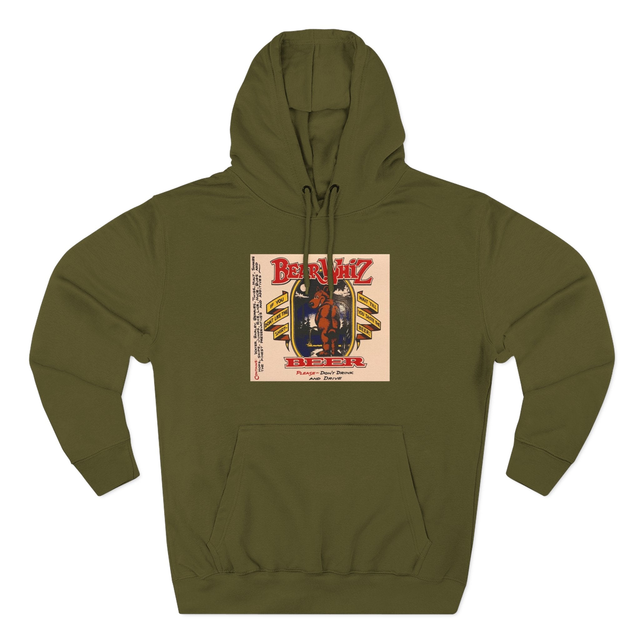 Bear Whiz Beer Original Brew Hoodie - "Bluegrass Revival" Music Poster Design