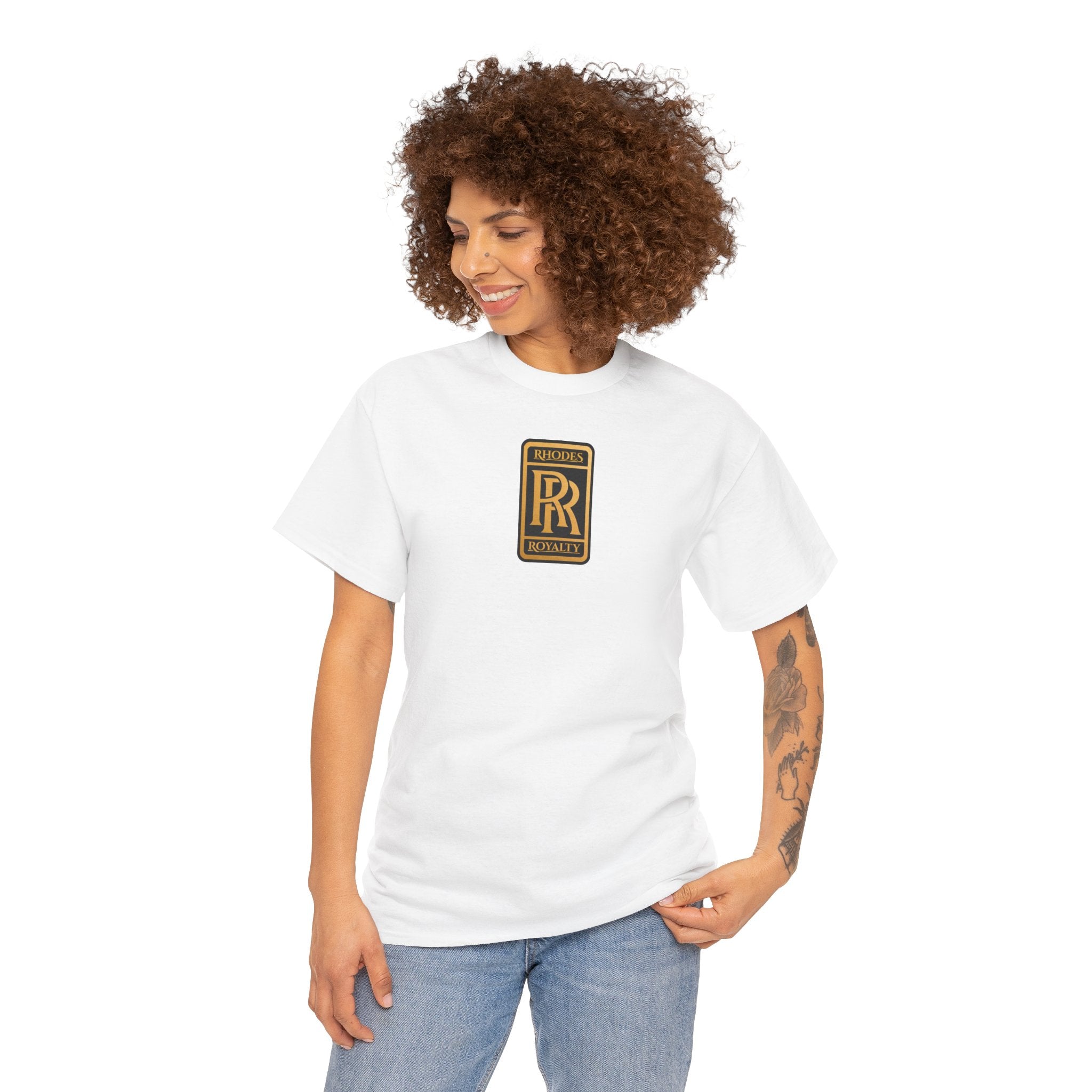 Rhodes Royalty Family Crest -  Vintage Gold Crest Tee