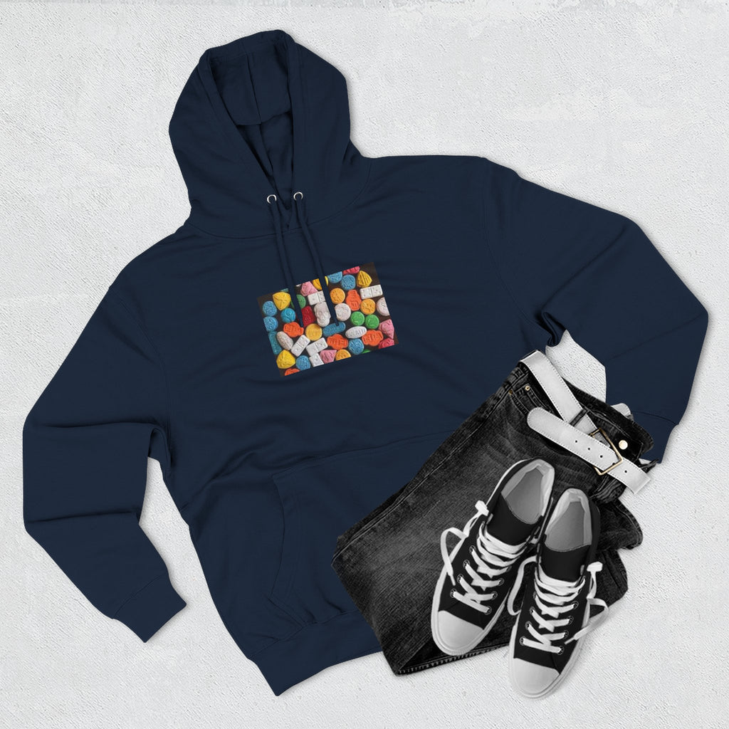 Colorful Candy Photo Hoodie — Retro Sweet Treats Pullover