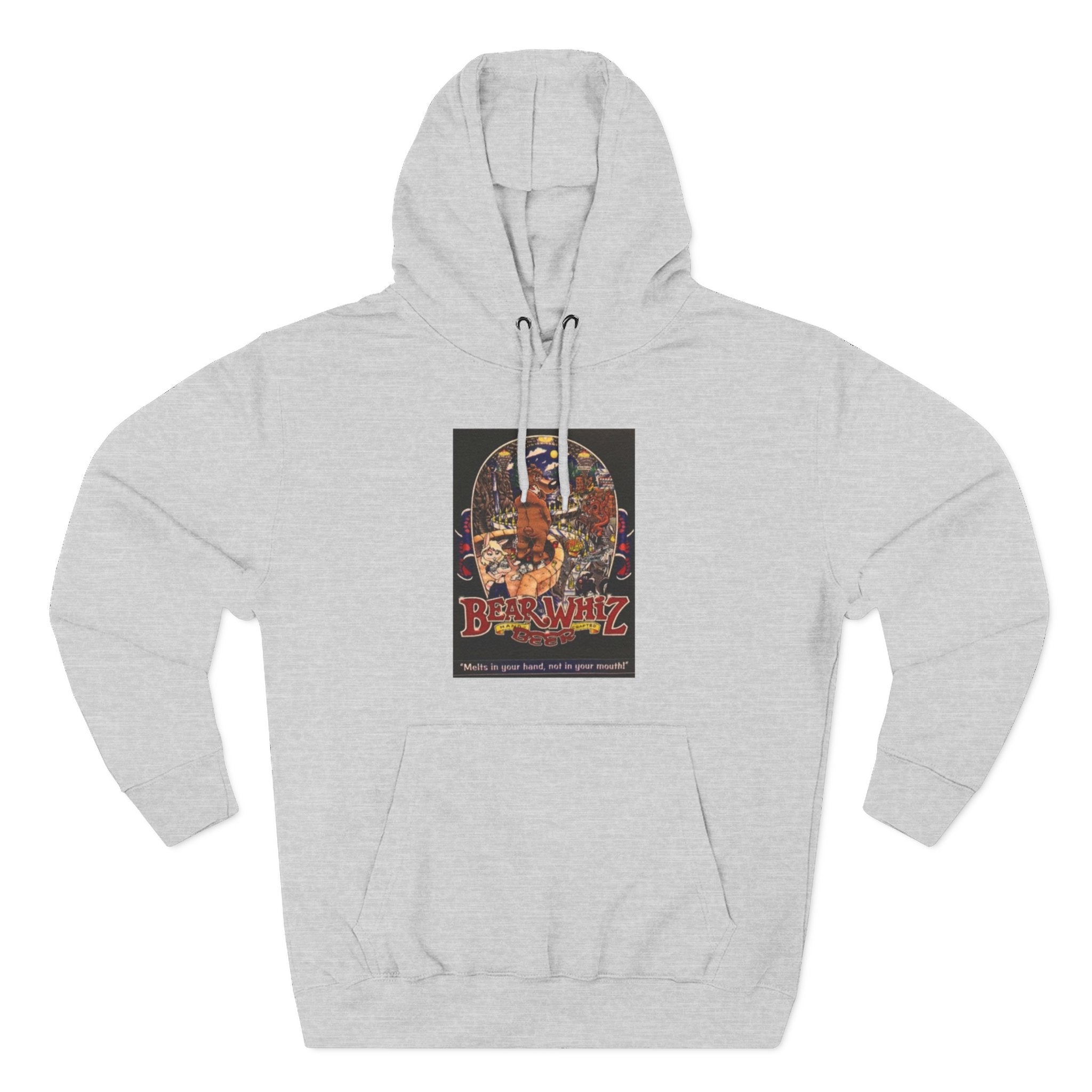 Bear Whiz Beer 3 Hoodie — 'Burning Jazz' Retro Concert Poster Fleece Hoodie