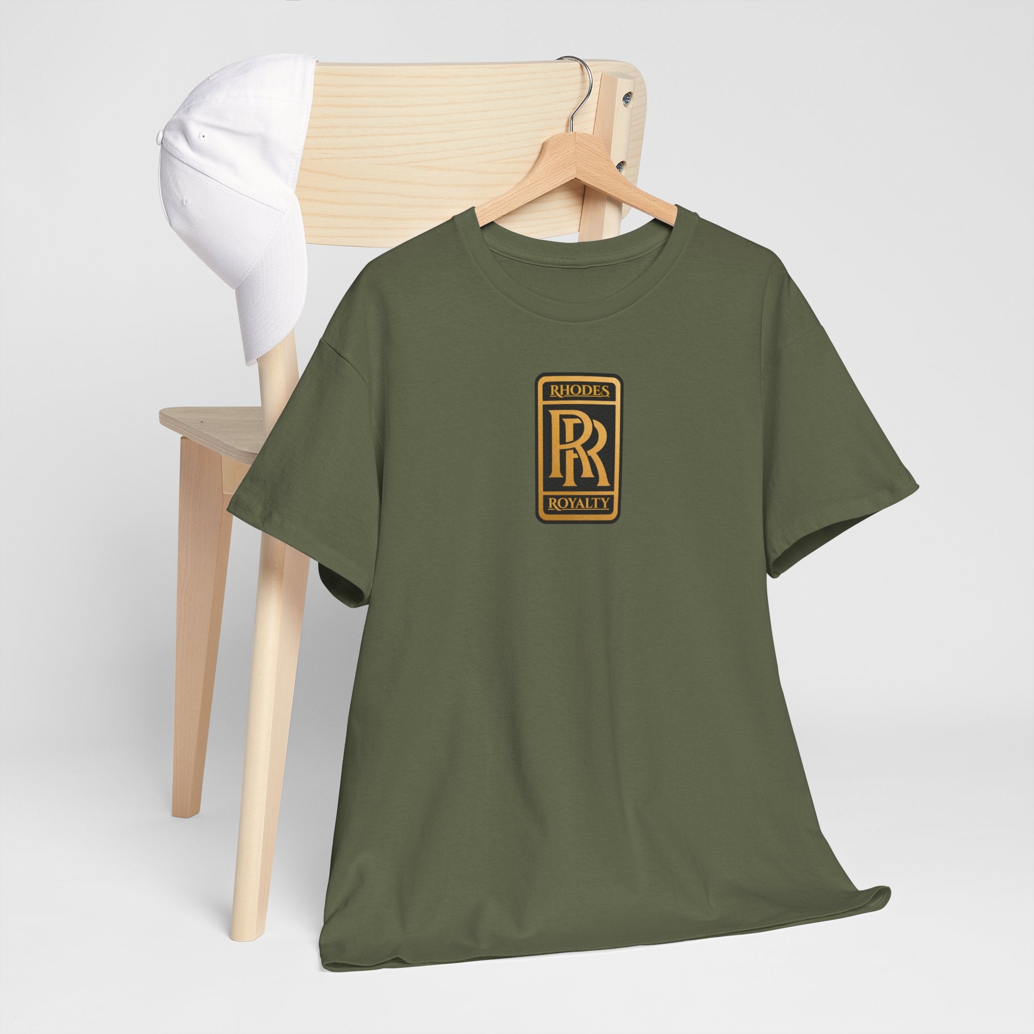 Rhodes Royalty Family Crest -  Vintage Gold Crest Tee