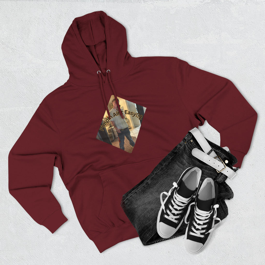 Pimpin Aint Easy (Ryder or Die Style)   Three-Panel Fleece Hoodie — Cozy Diamond Photo Graphic Pullover
