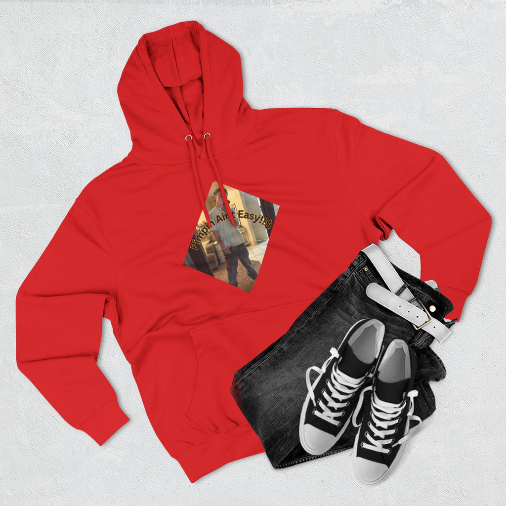 Pimpin Aint Easy (Ryder or Die Style)   Three-Panel Fleece Hoodie — Cozy Diamond Photo Graphic Pullover