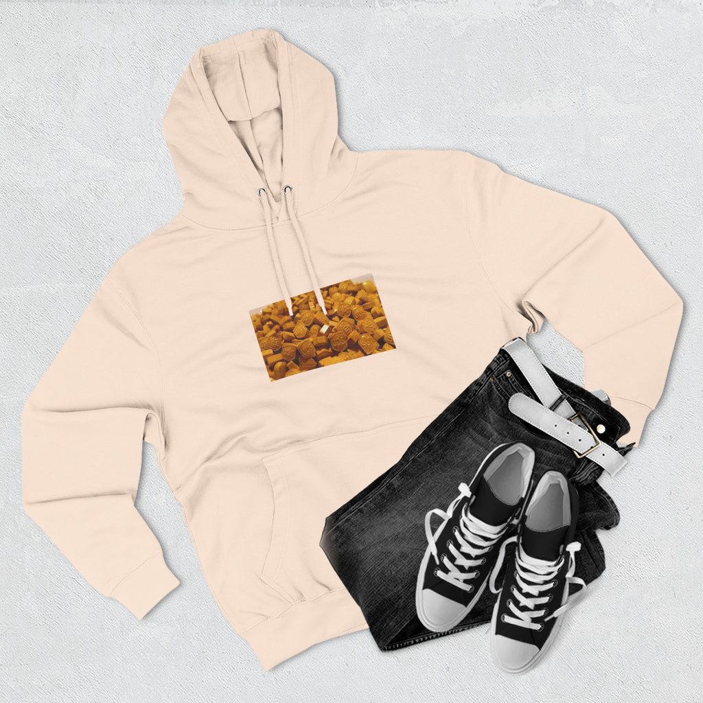 UPS Delivery Hoodie — Golden Nugget Pattern Chest Print Fleece Hoodie