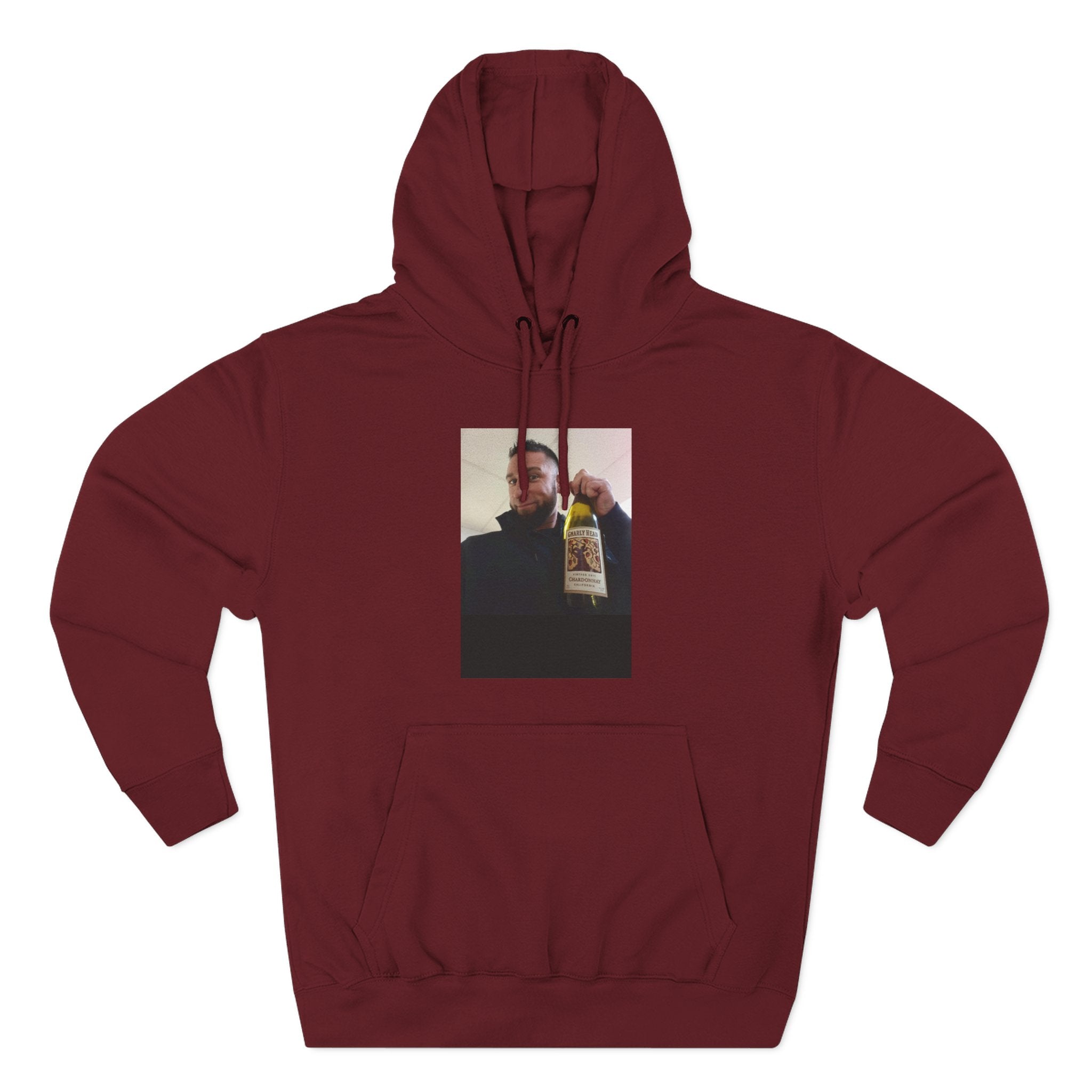 Shaun Says!      Three-Panel Fleece Hoodie – Vintage Photo Collage Printed Hoodie