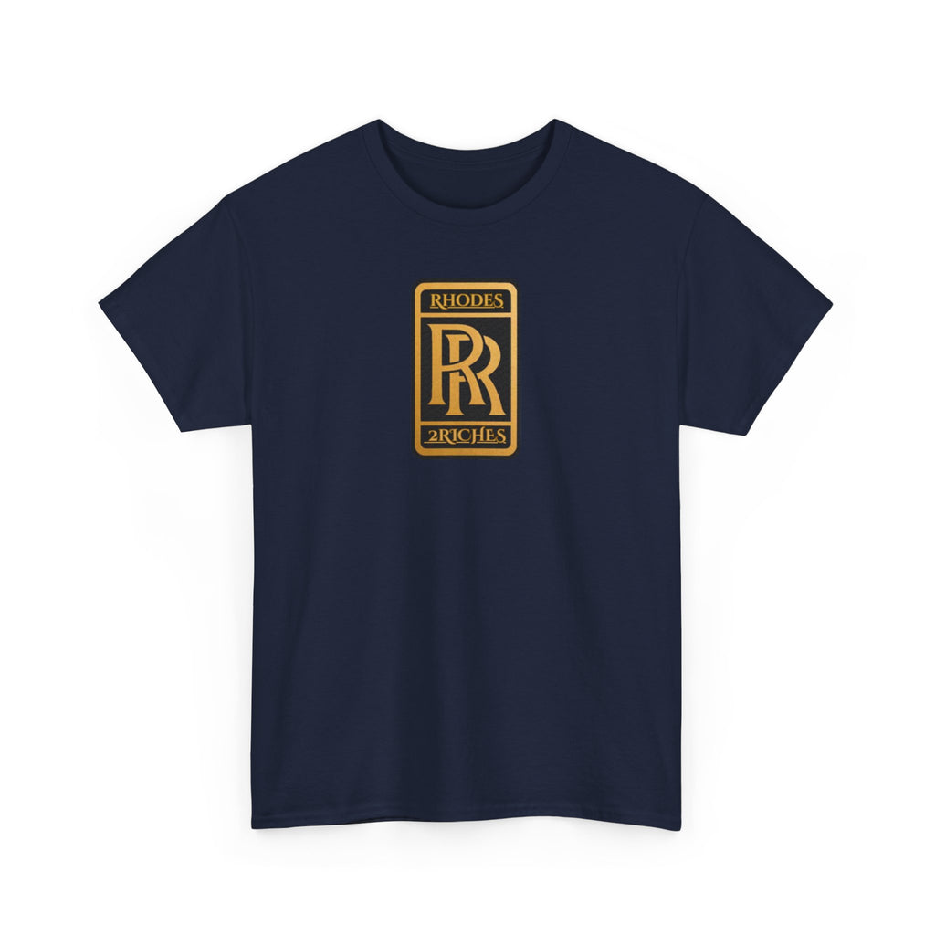 Rhodes 2 Riches Family Crest - Luxury Monogram Tee — 'RR' Rhodes & Riches Crest Cotton T-Shirt