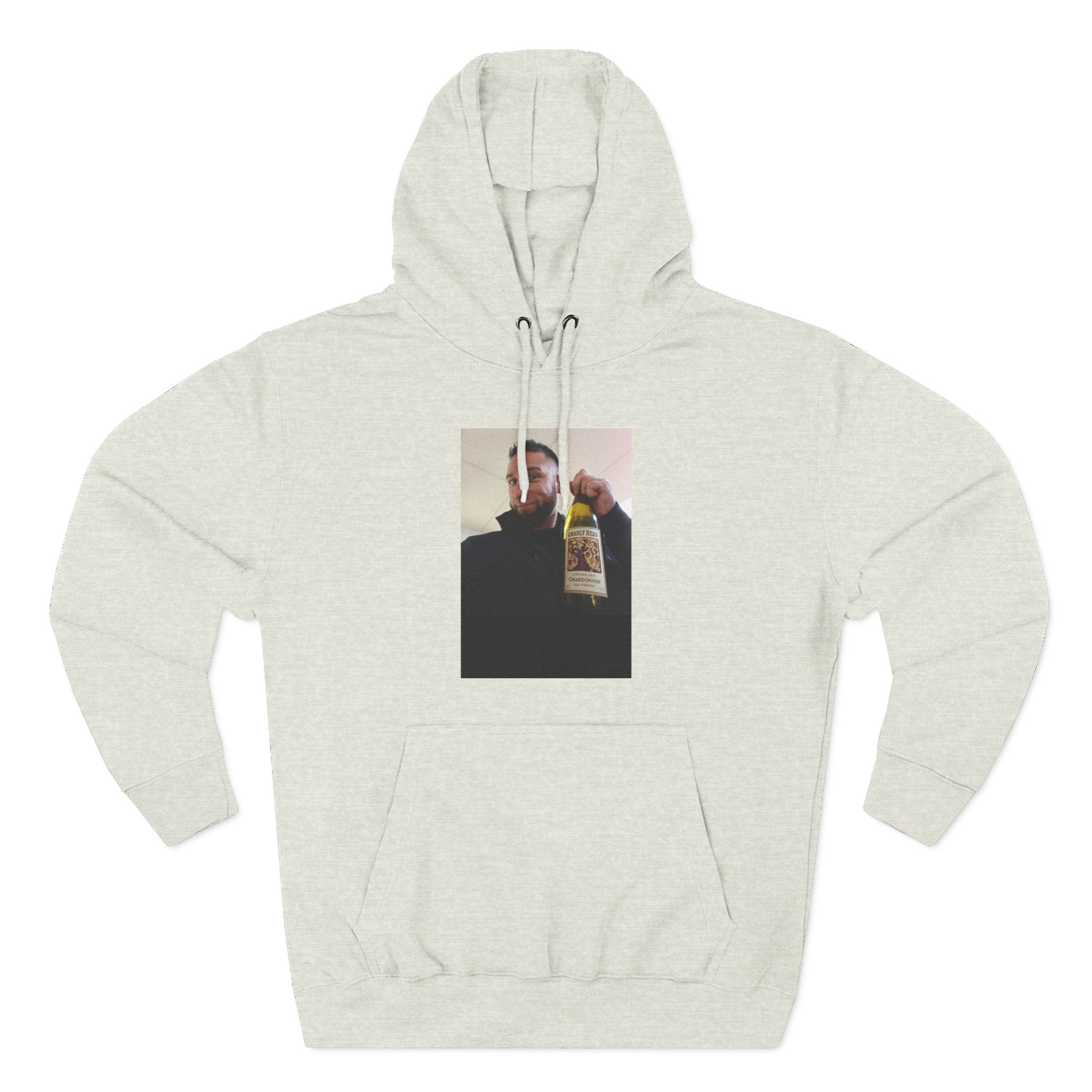 Shaun Says!      Three-Panel Fleece Hoodie – Vintage Photo Collage Printed Hoodie