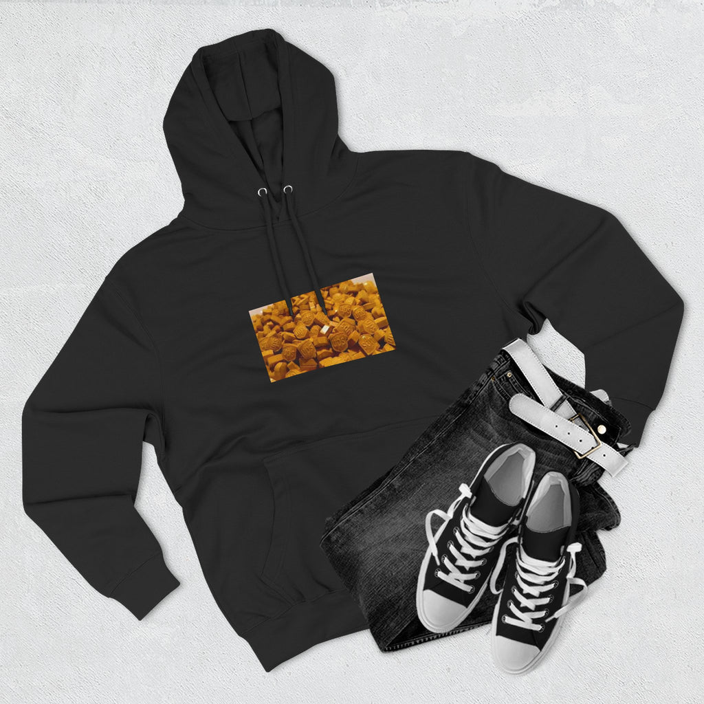 UPS Delivery Hoodie — Golden Nugget Pattern Chest Print Fleece Hoodie