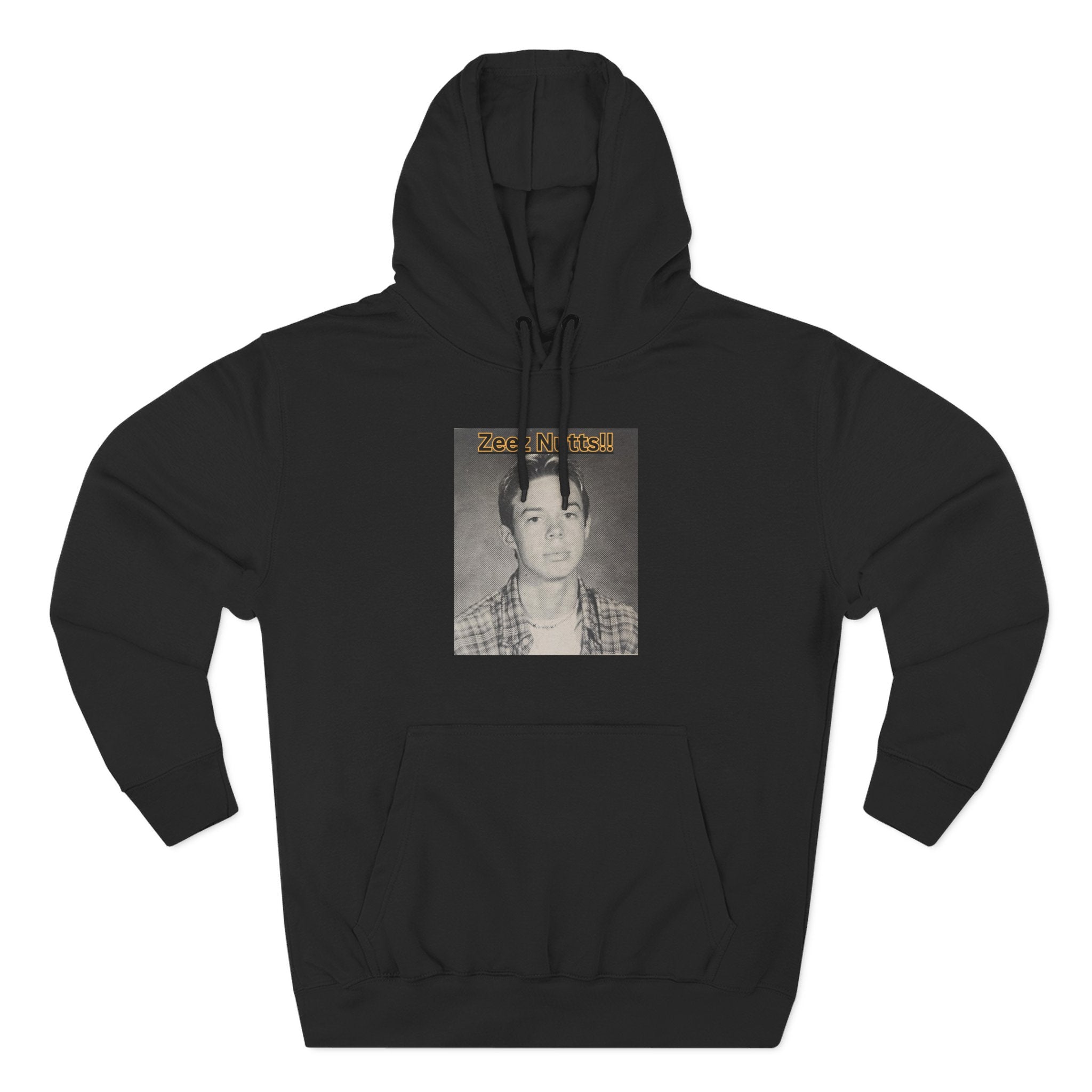 Zee'z Nutts!!   Vintage Portrait Hoodie — 'ZeeNutty' Photo Graphic Pullover