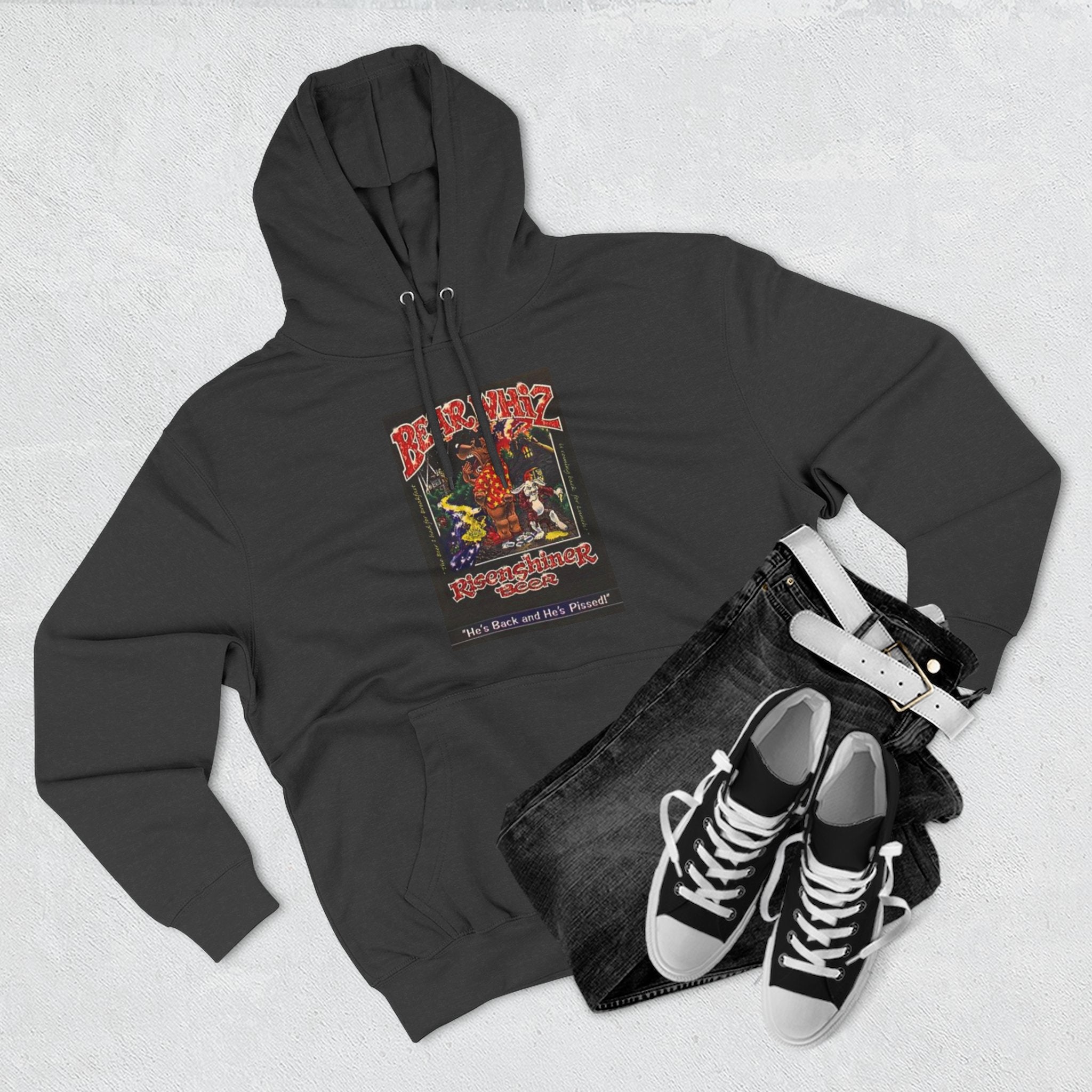 Bear Whiz Beer Rise and Shine Graphic Hoodie