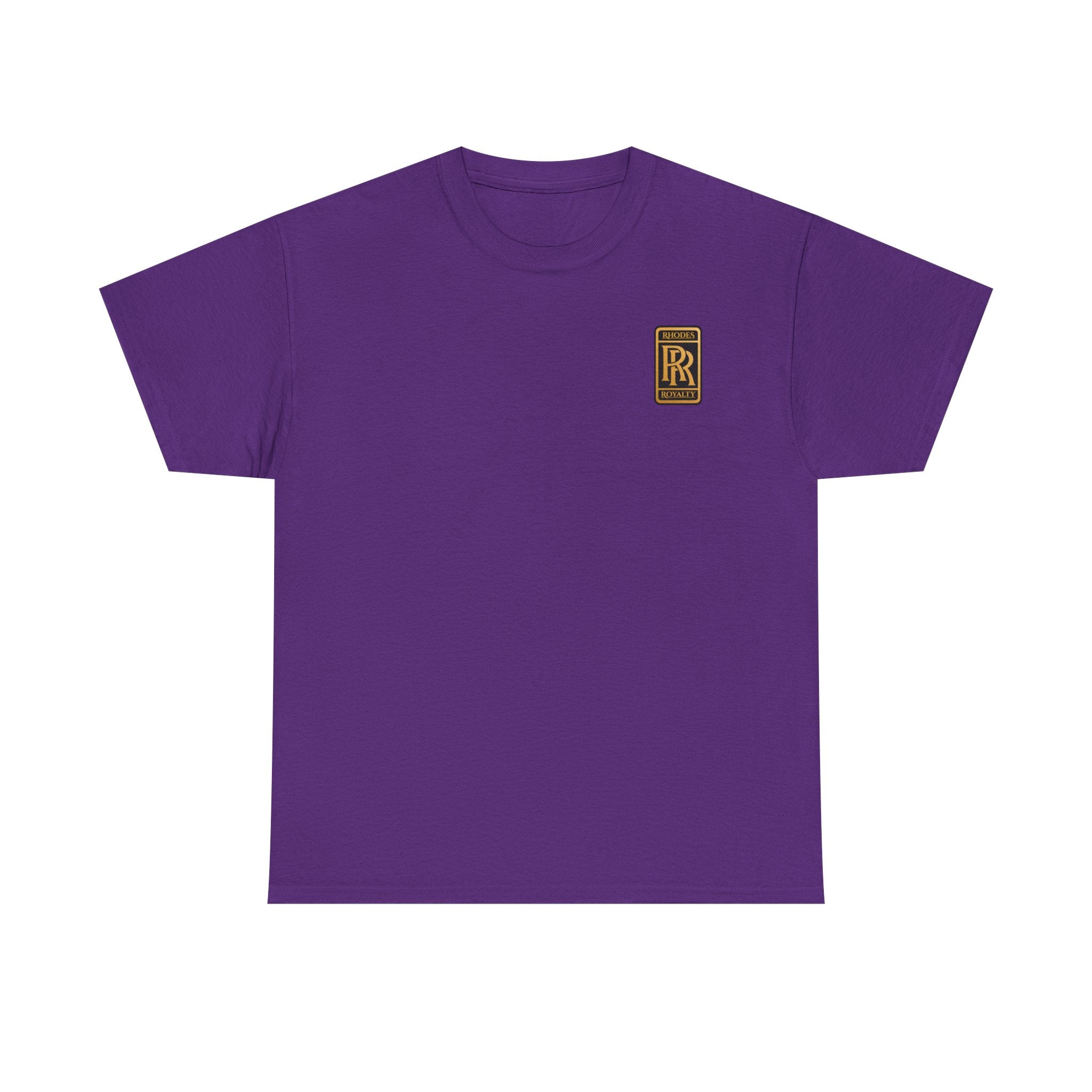 Rhodes Royalty Family Crest- Luxury Monogram T-Shirt — Small Chest Patch "RR"