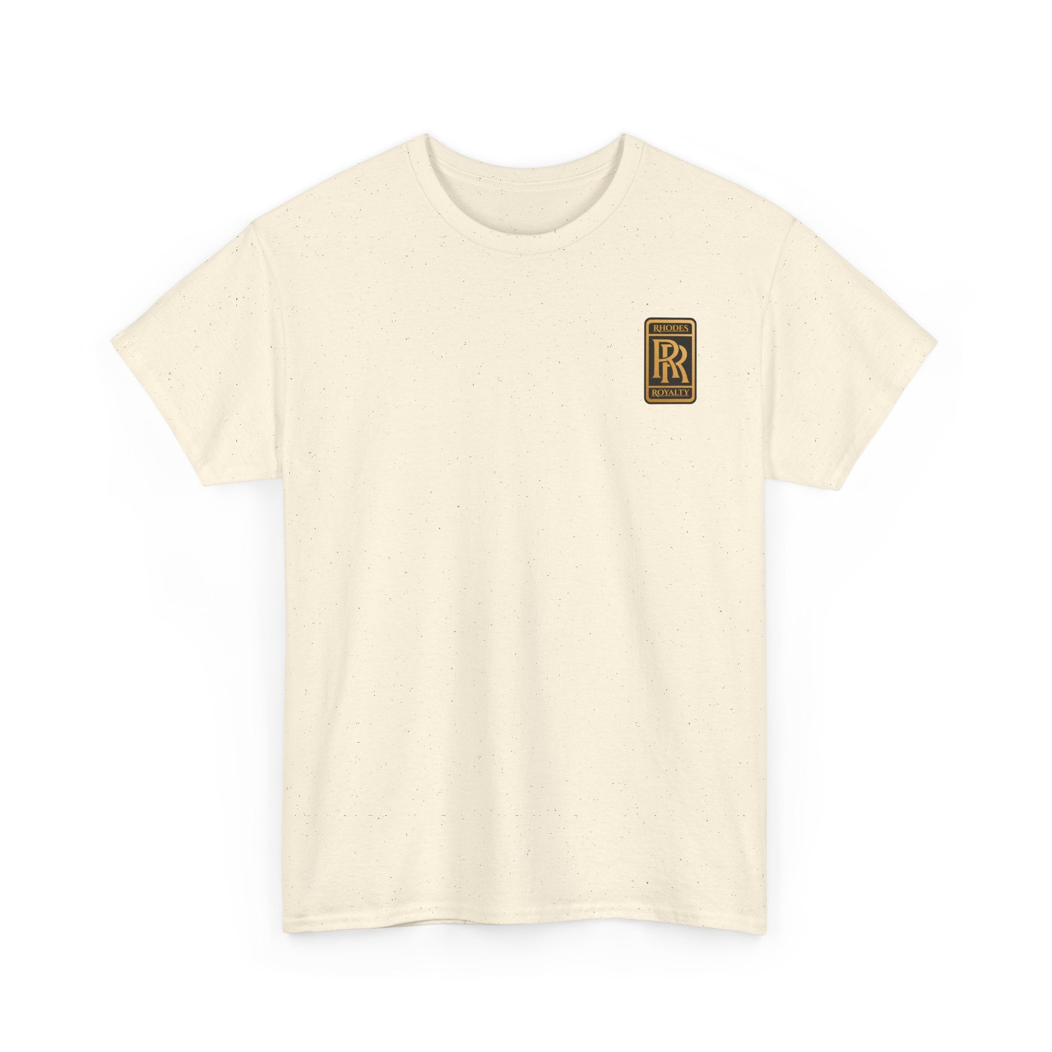 Rhodes Royalty Family Crest- Luxury Monogram T-Shirt — Small Chest Patch "RR"