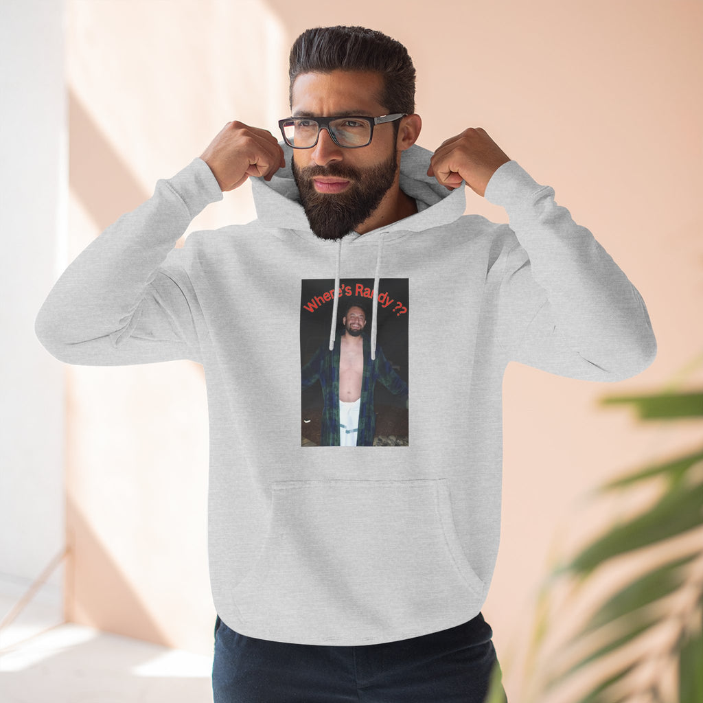 Where's Randy!!!????  Graphic Hoodie — Raised Arms Photo Print Hoodie (Three-Panel Fleece)