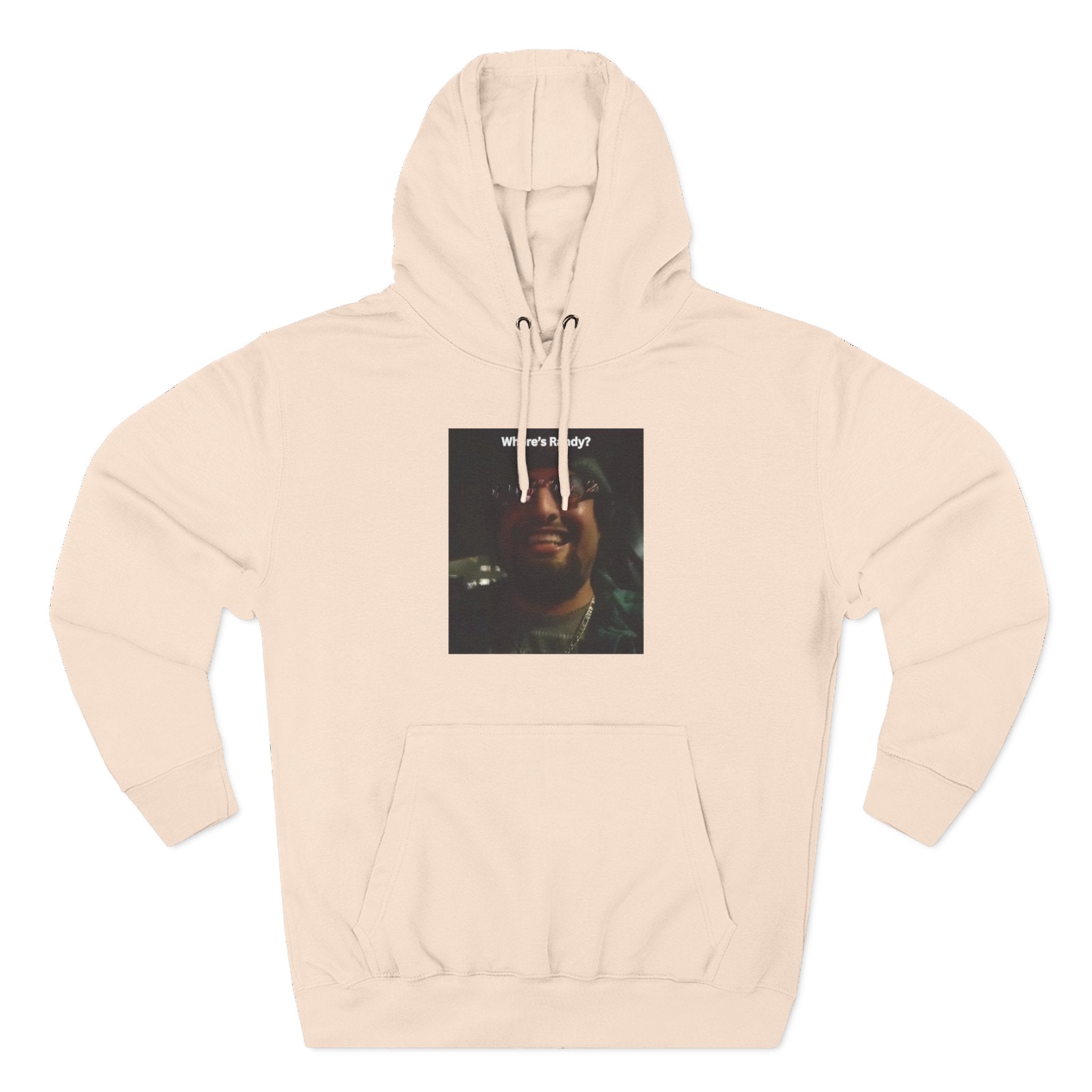 Wheres Randy Vintage Hoodie — Retro Mood Graphic Pullover