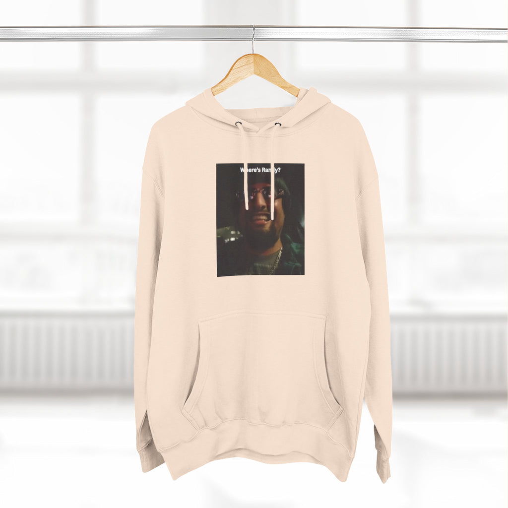 Wheres Randy Vintage Hoodie — Retro Mood Graphic Pullover